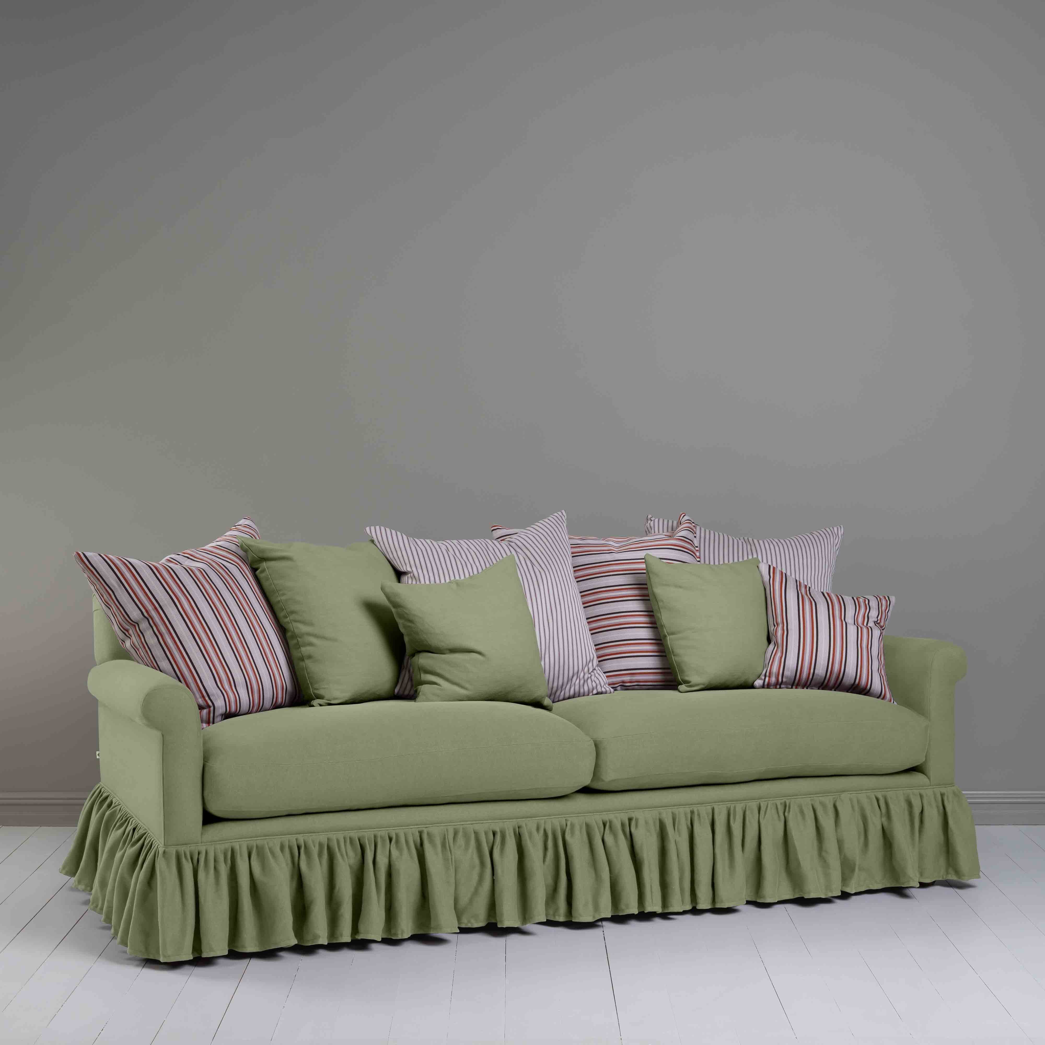  Curtain Call 4 Seater Sofa in Laidback Linen Moss 