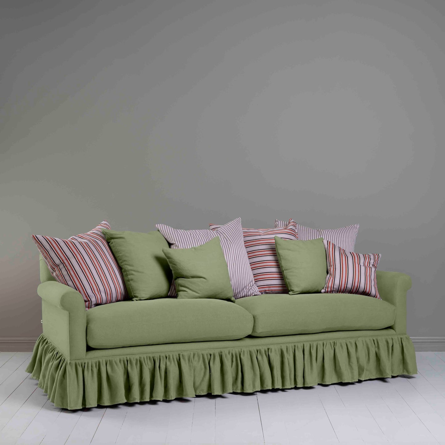 Curtain Call 4 Seater Sofa in Laidback Linen Moss