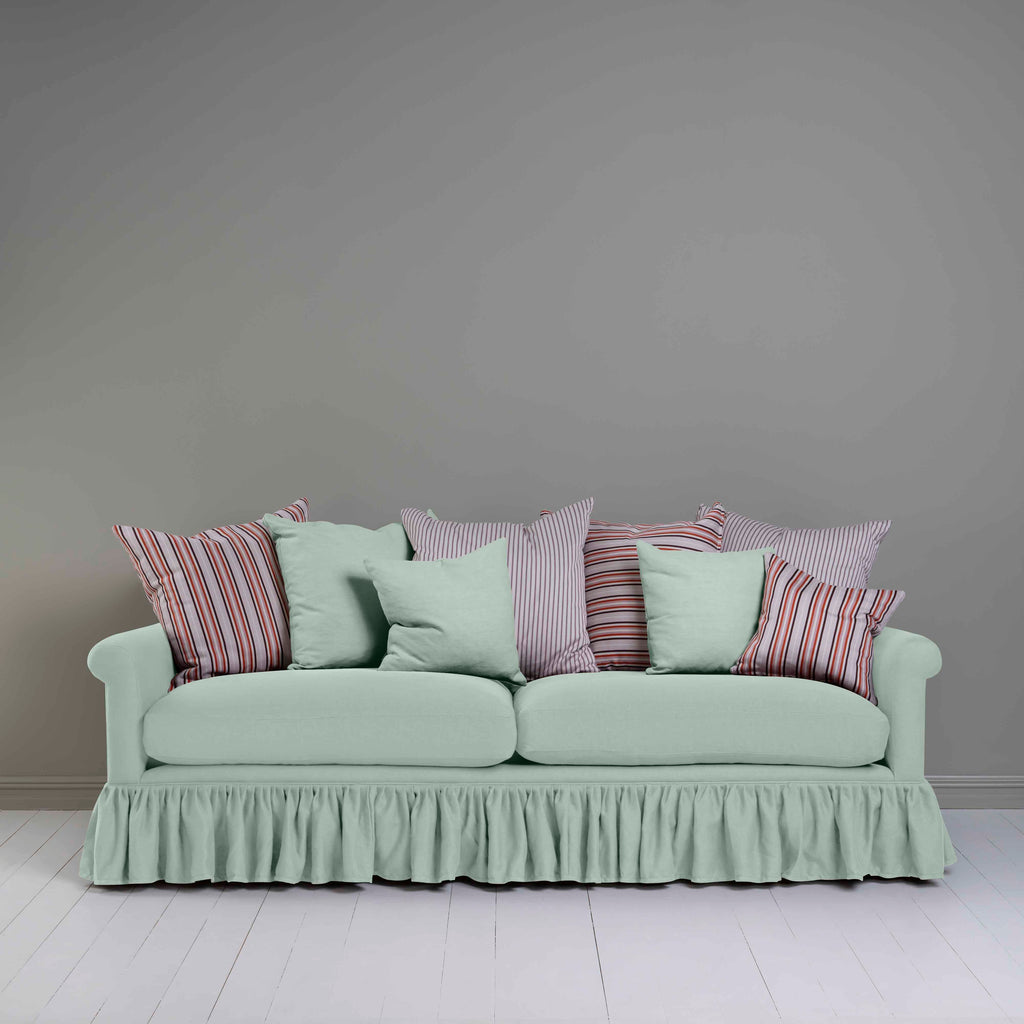  Curtain Call 4 Seater Sofa in Laidback Linen Sky - Nicola Harding 