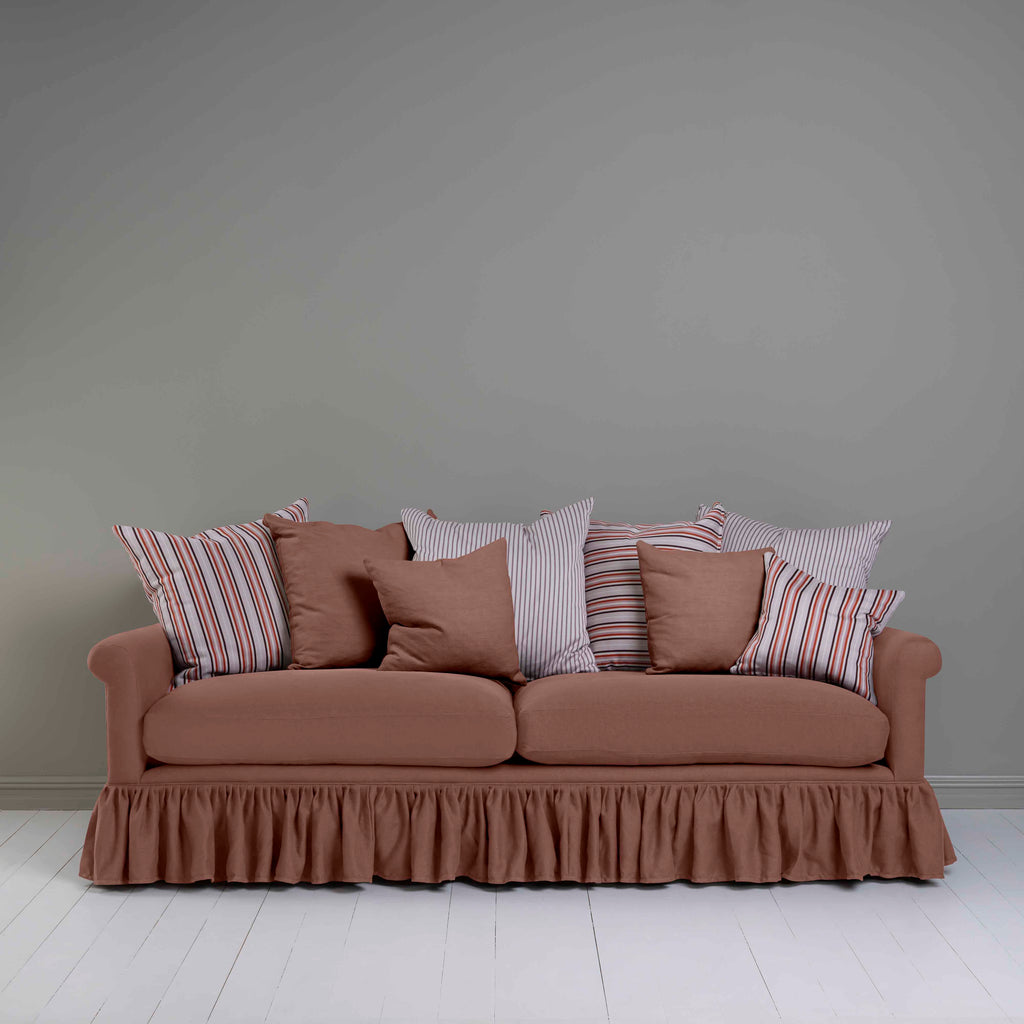  Curtain Call 4 Seater Sofa in Laidback Linen Sweet Briar - Nicola Harding 