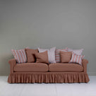  Curtain Call 4 Seater Sofa in Laidback Linen Sweet Briar, With Lots of NiX Special Square and Rectangle Cushions - Nicola Harding 