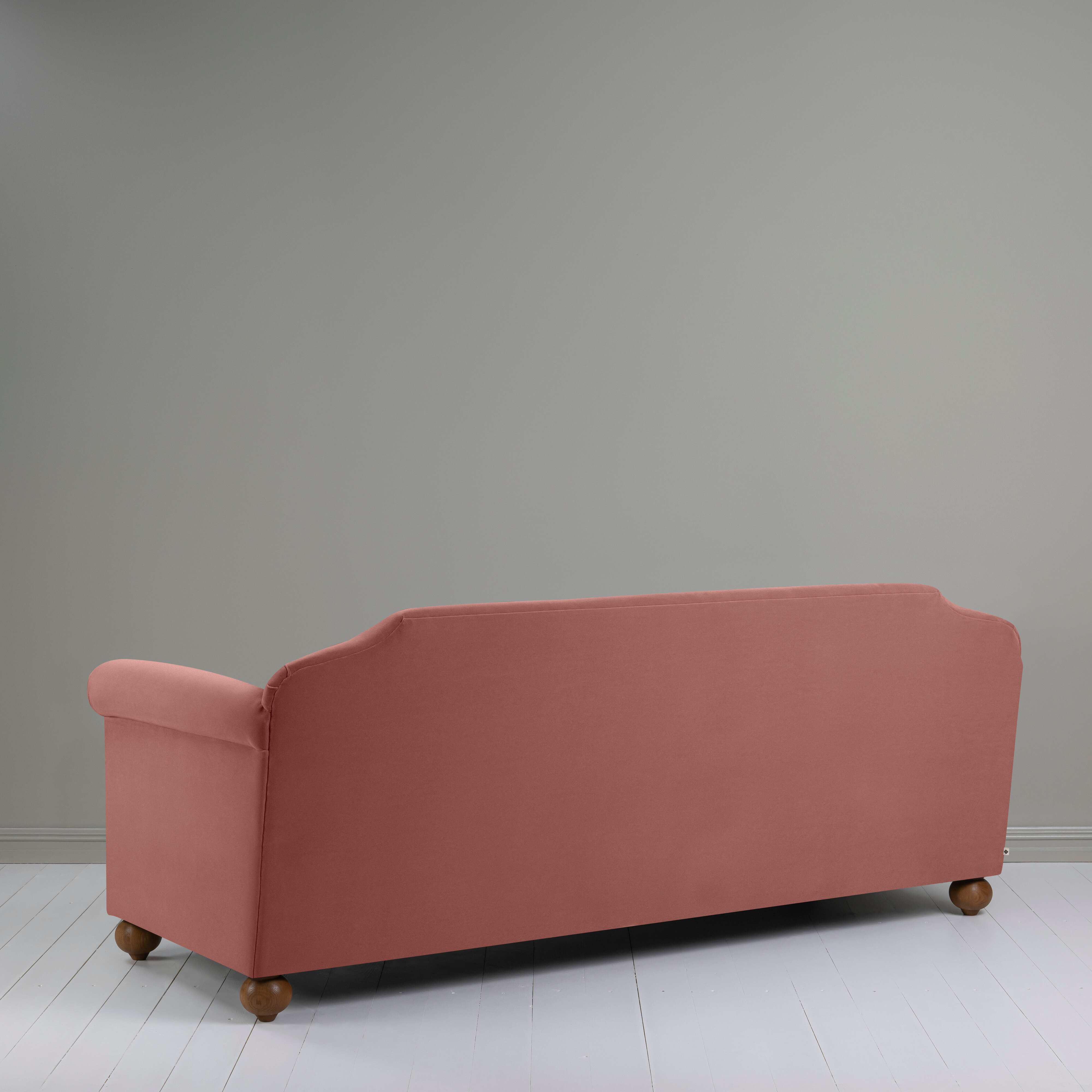  Dolittle 4 seater Sofa in Intelligent Velvet Damson, Back View - Nicola Harding 