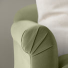  Dolittle 4 seater Sofa in Intelligent Velvet Green Tea, Arm Design Closeup - Nicola Harding 