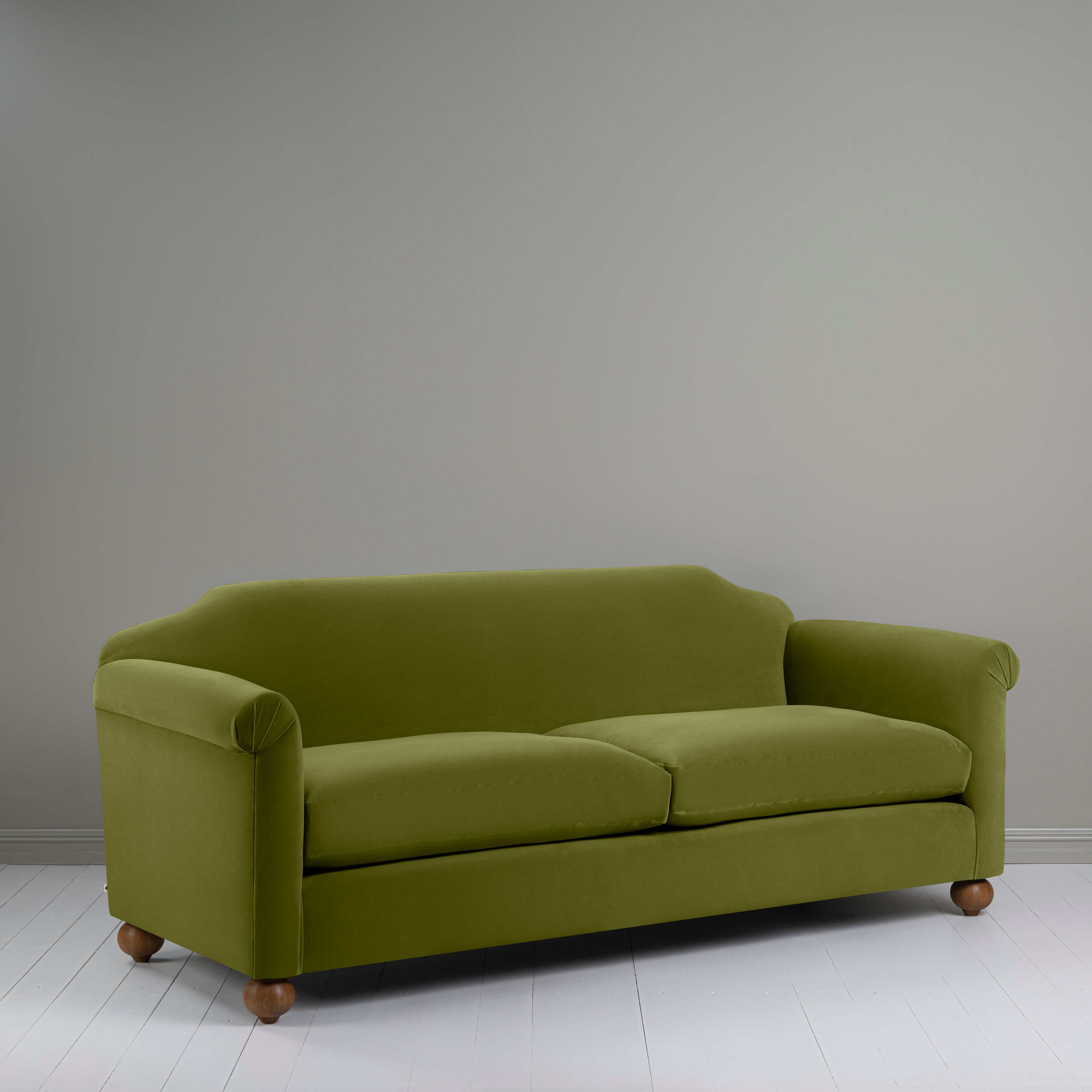  Dolittle 4 seater Sofa in Intelligent Velvet Lawn - Nicola Harding 