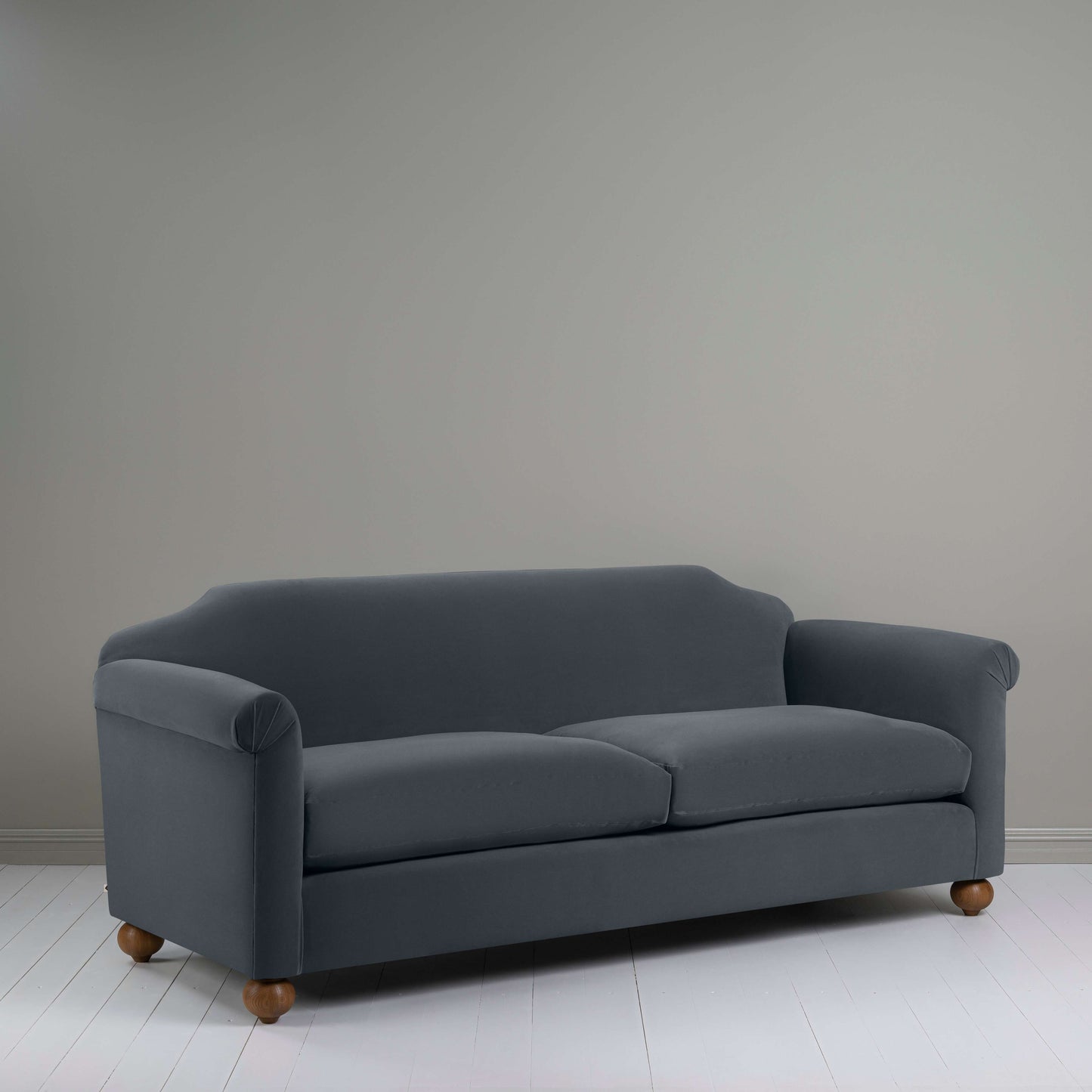 Dolittle 4 seater Sofa in Intelligent Velvet Mercury - Nicola Harding