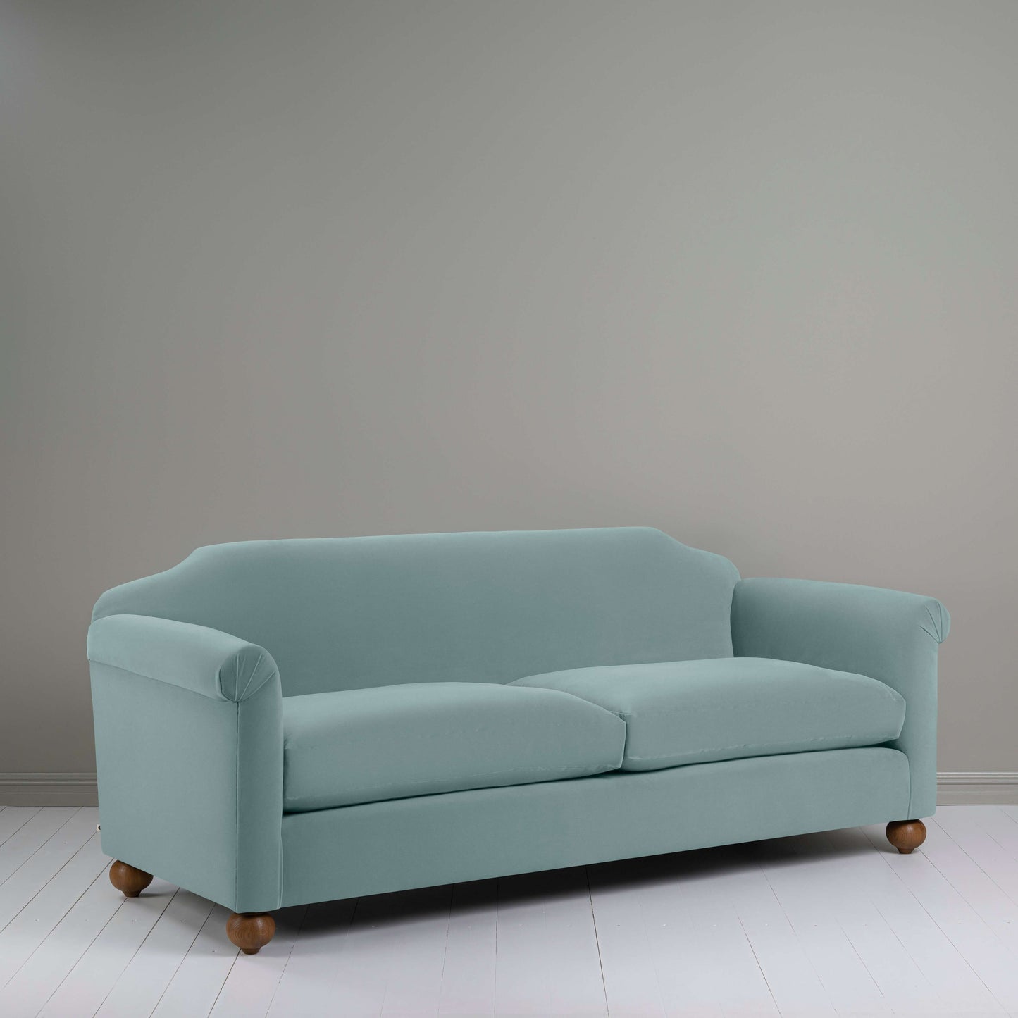 Dolittle 4 seater Sofa in Intelligent Velvet Mineral - Nicola Harding