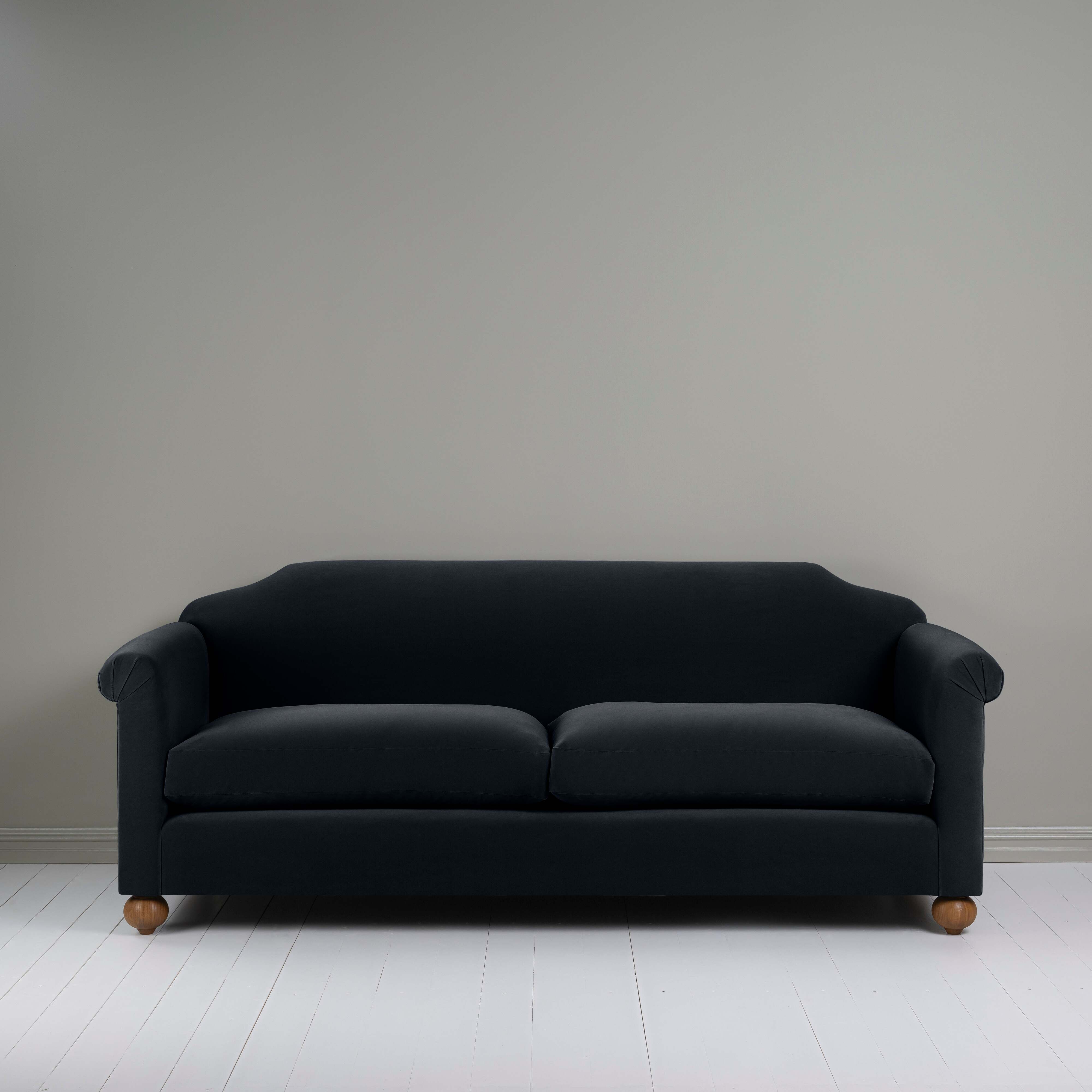  Dolittle 4 seater Sofa in Intelligent Velvet Onyx - Nicola Harding 