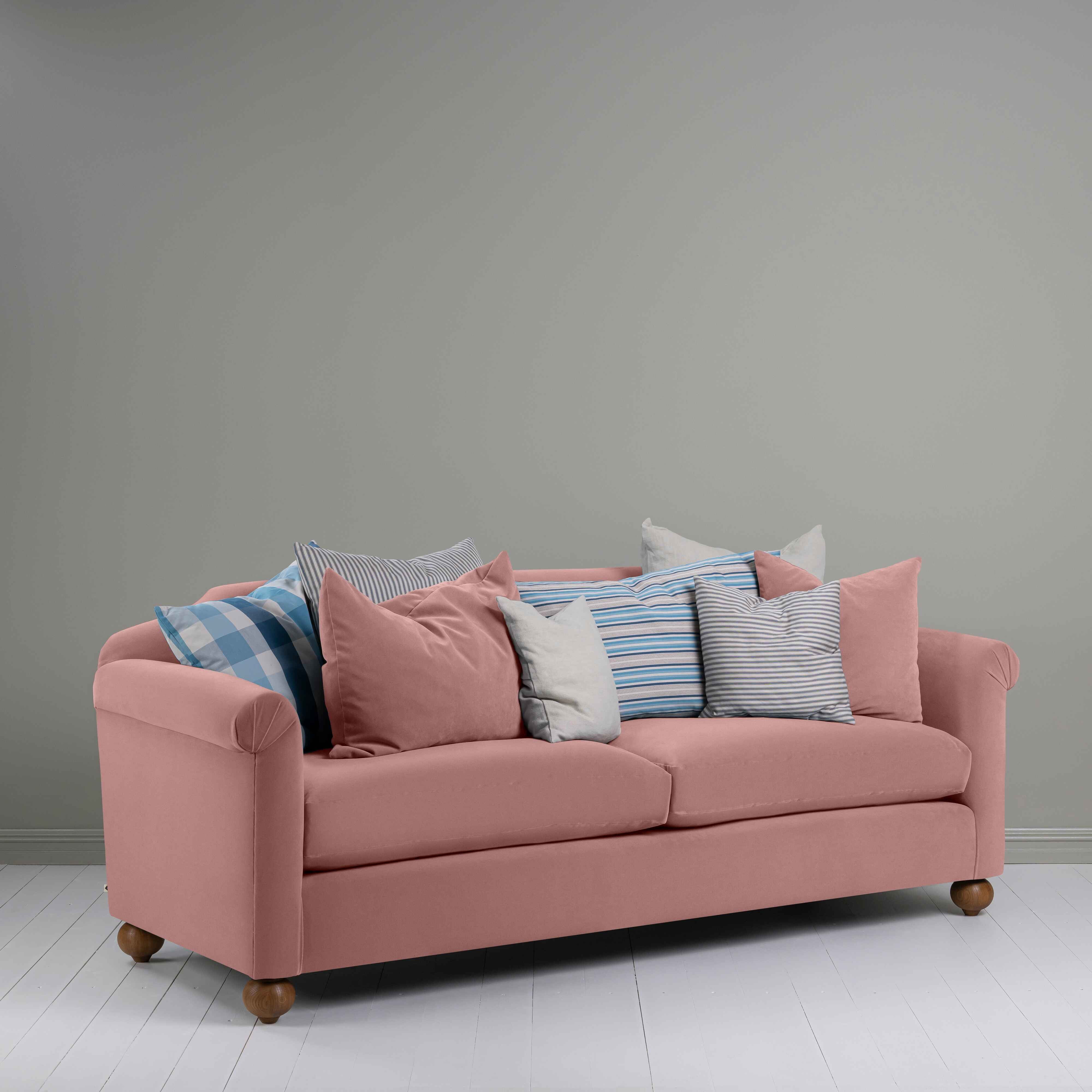  Dolittle 4 seater Sofa in Intelligent Velvet Rose - Nicola Harding 