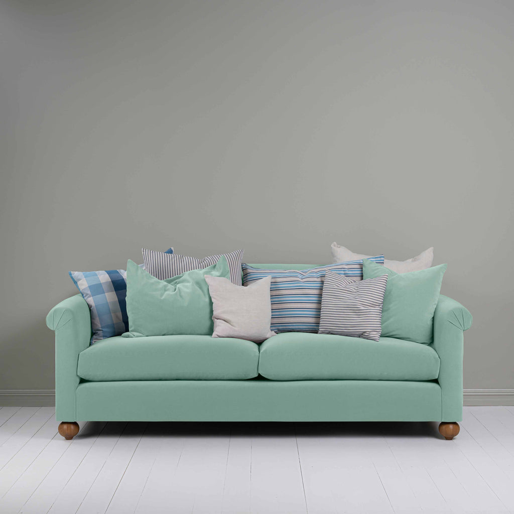  Dolittle 4 seater Sofa in Intelligent Velvet Sea Mist - Nicola Harding 