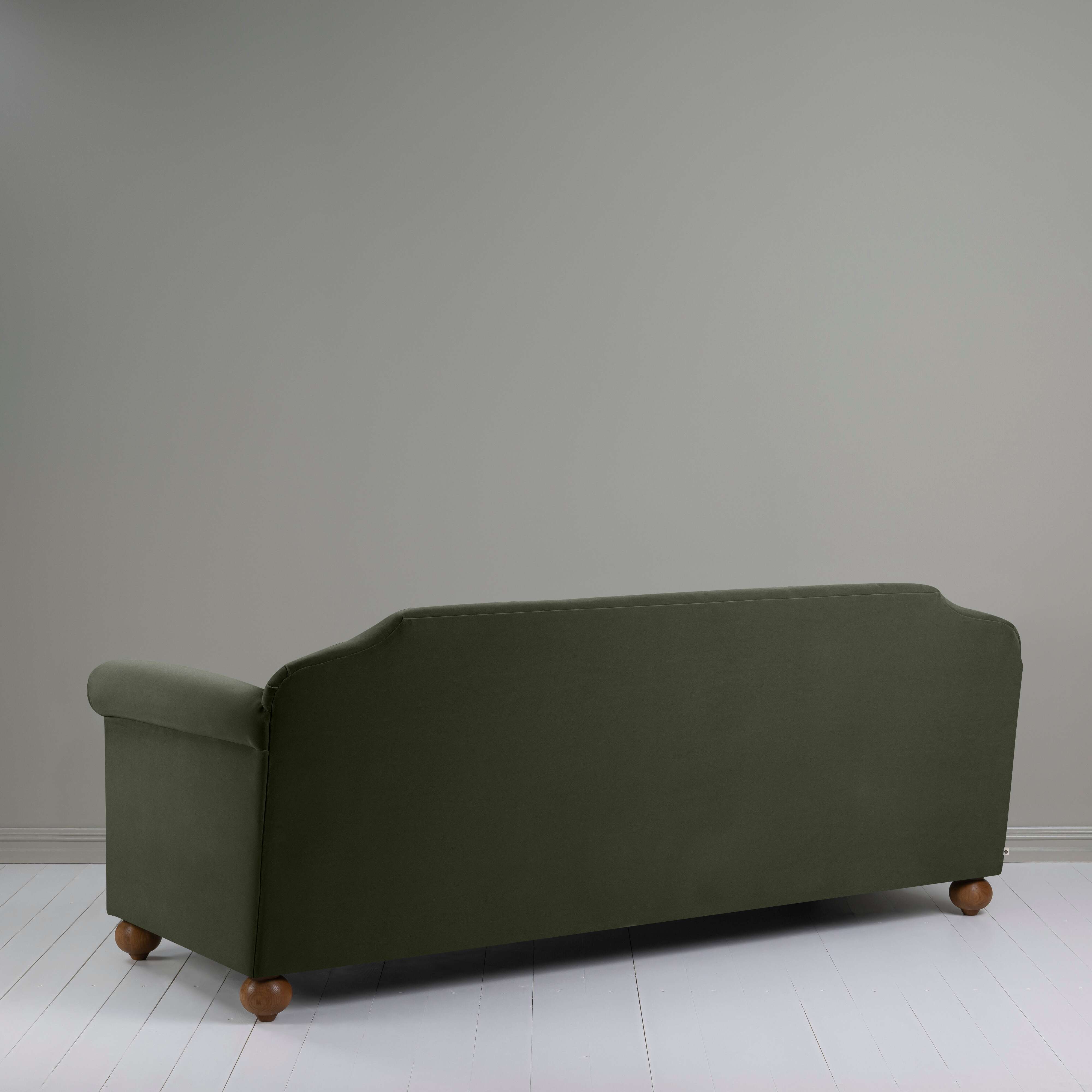  Dolittle 4 seater Sofa in Intelligent Velvet Seaweed, Back View - Nicola Harding 
