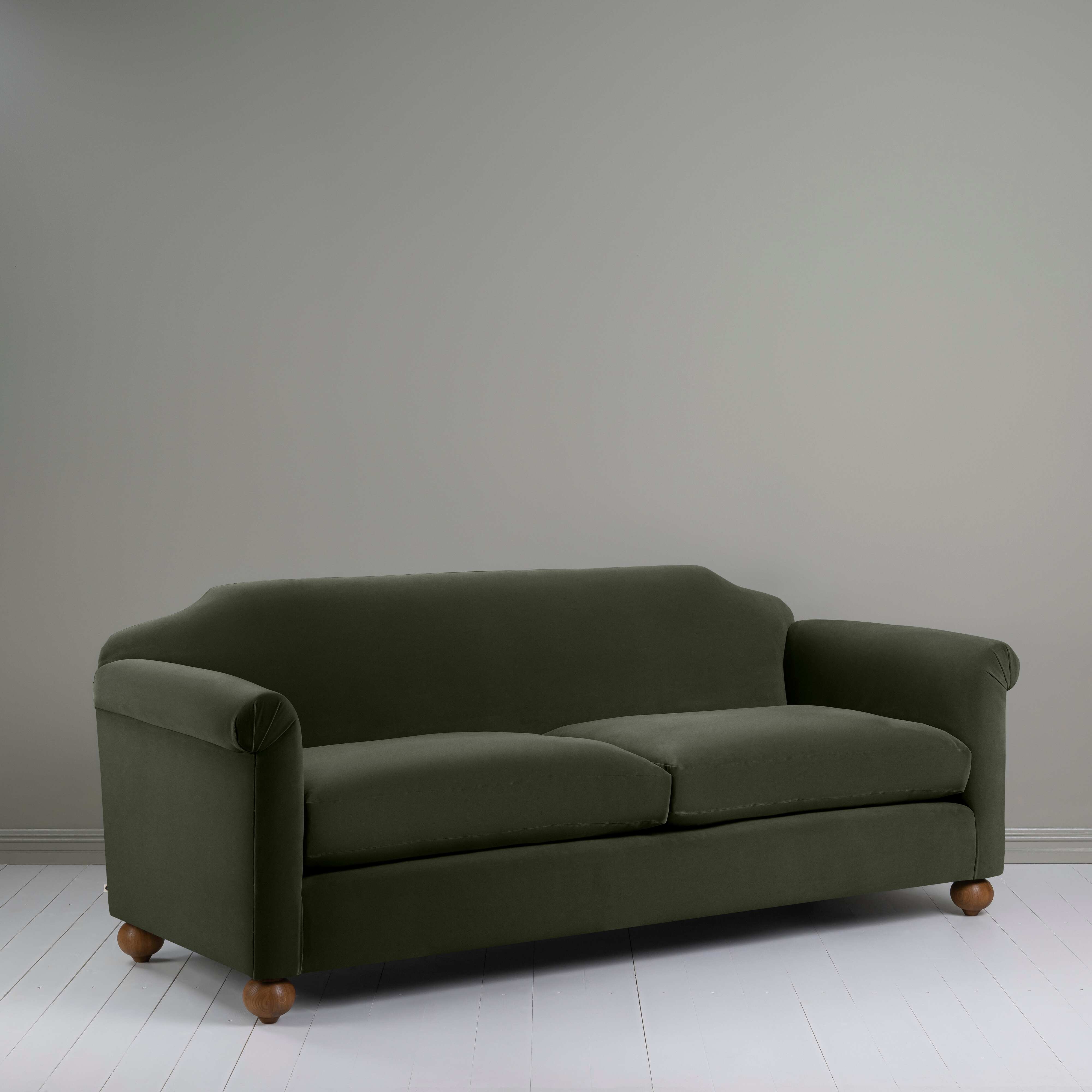  Dolittle 4 seater Sofa in Intelligent Velvet Seaweed - Nicola Harding 