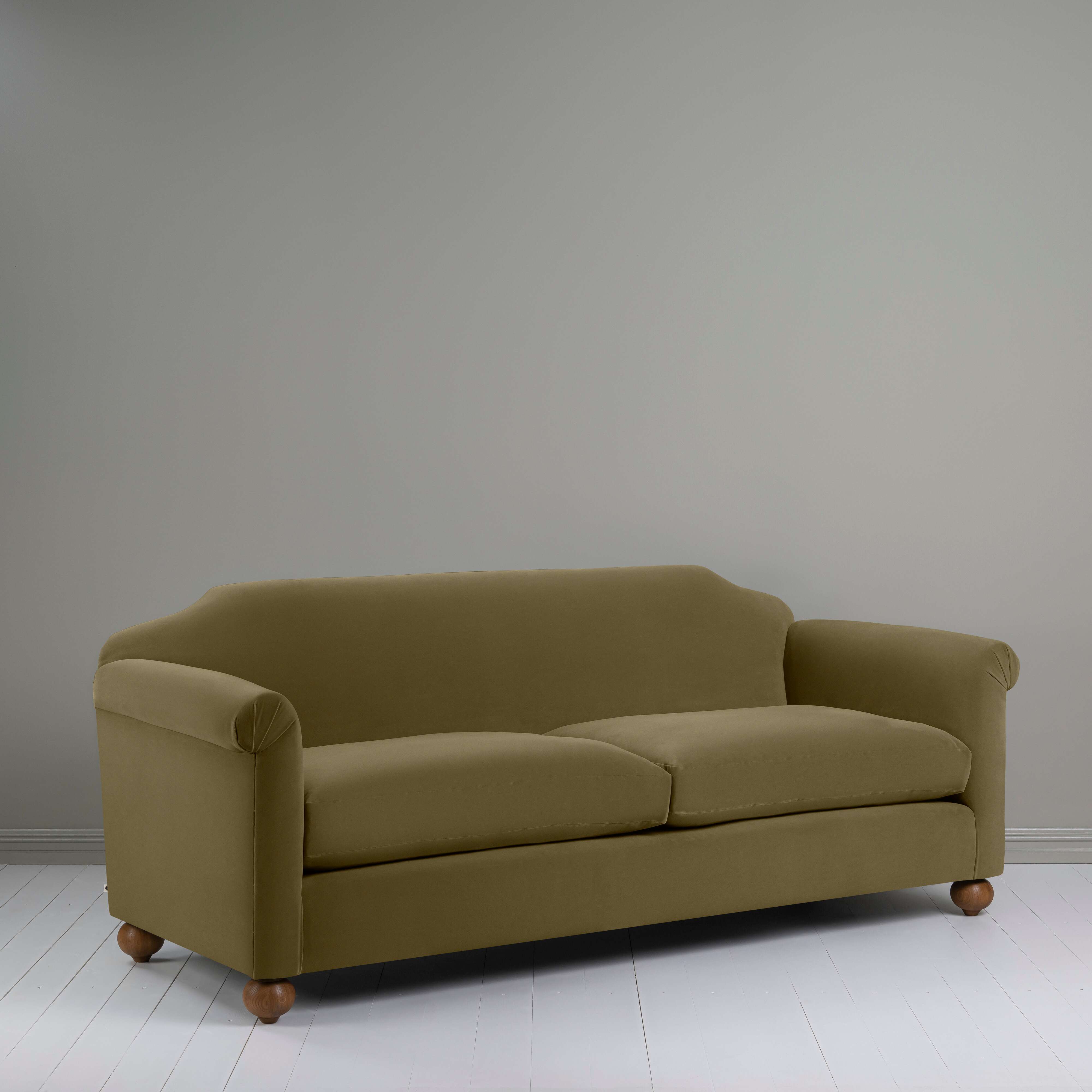  Dolittle 4 seater Sofa in Intelligent Velvet Sepia - Nicola Harding 