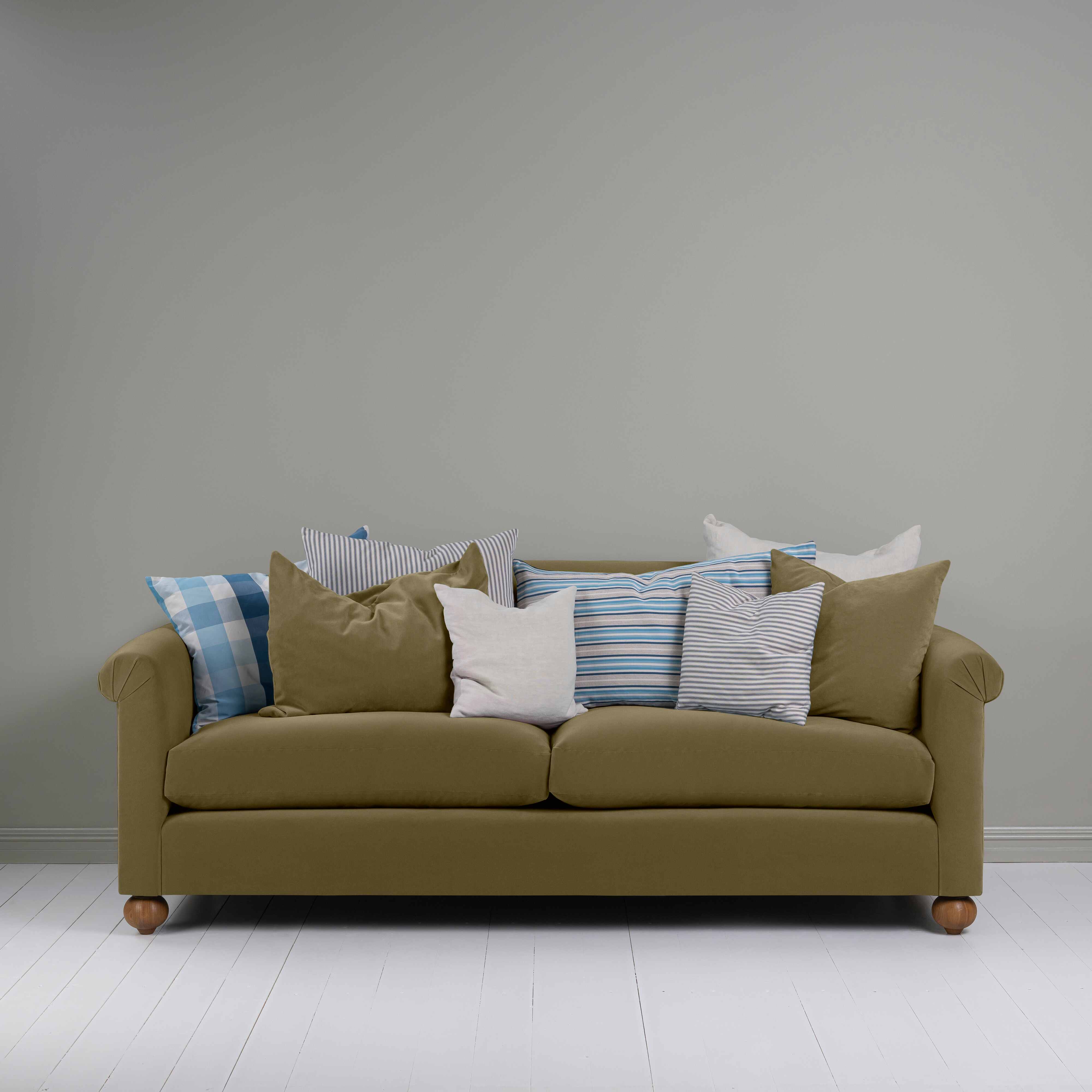  Dolittle 4 seater Sofa in Intelligent Velvet Sepia - Nicola Harding 