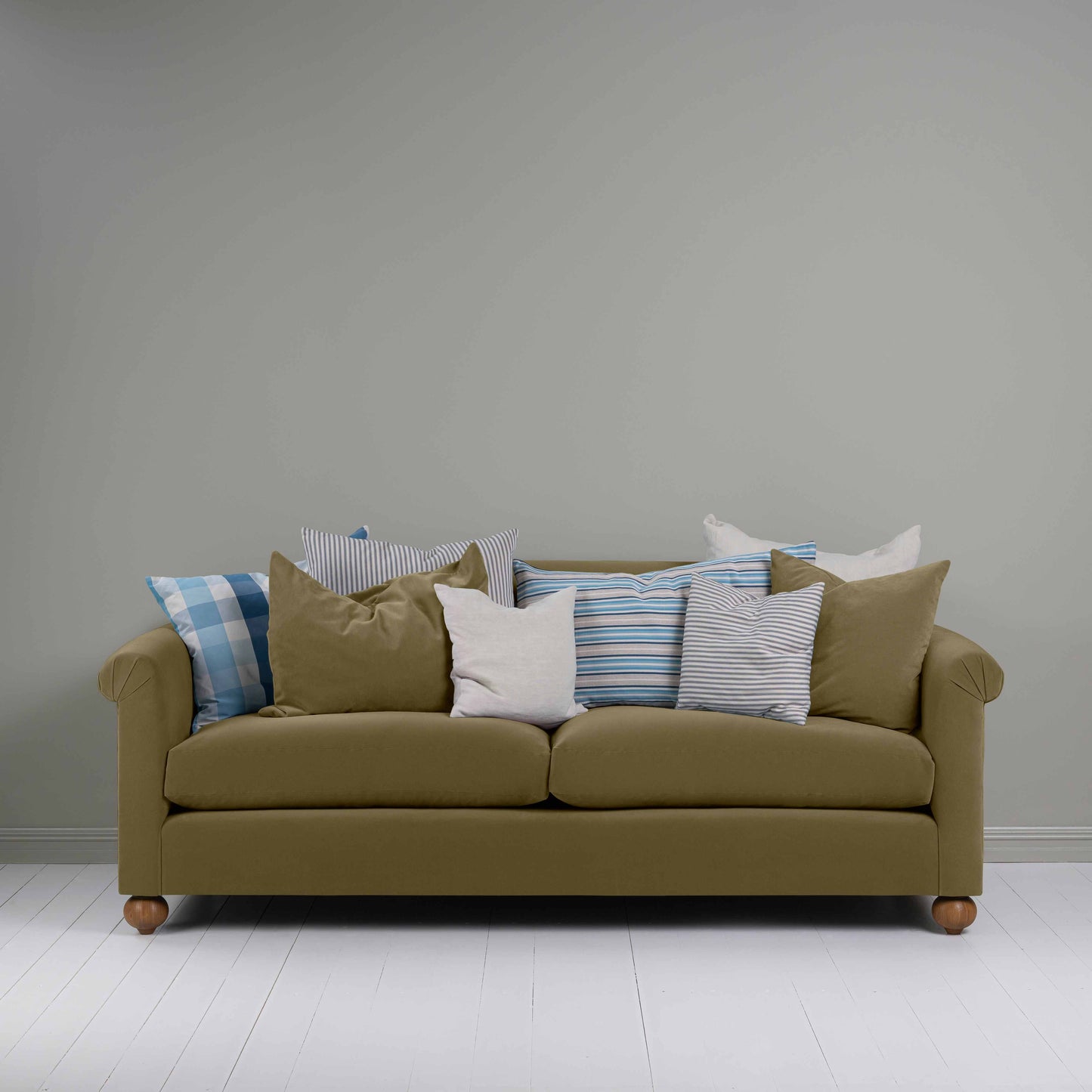 Dolittle 4 seater Sofa in Intelligent Velvet Sepia - Nicola Harding