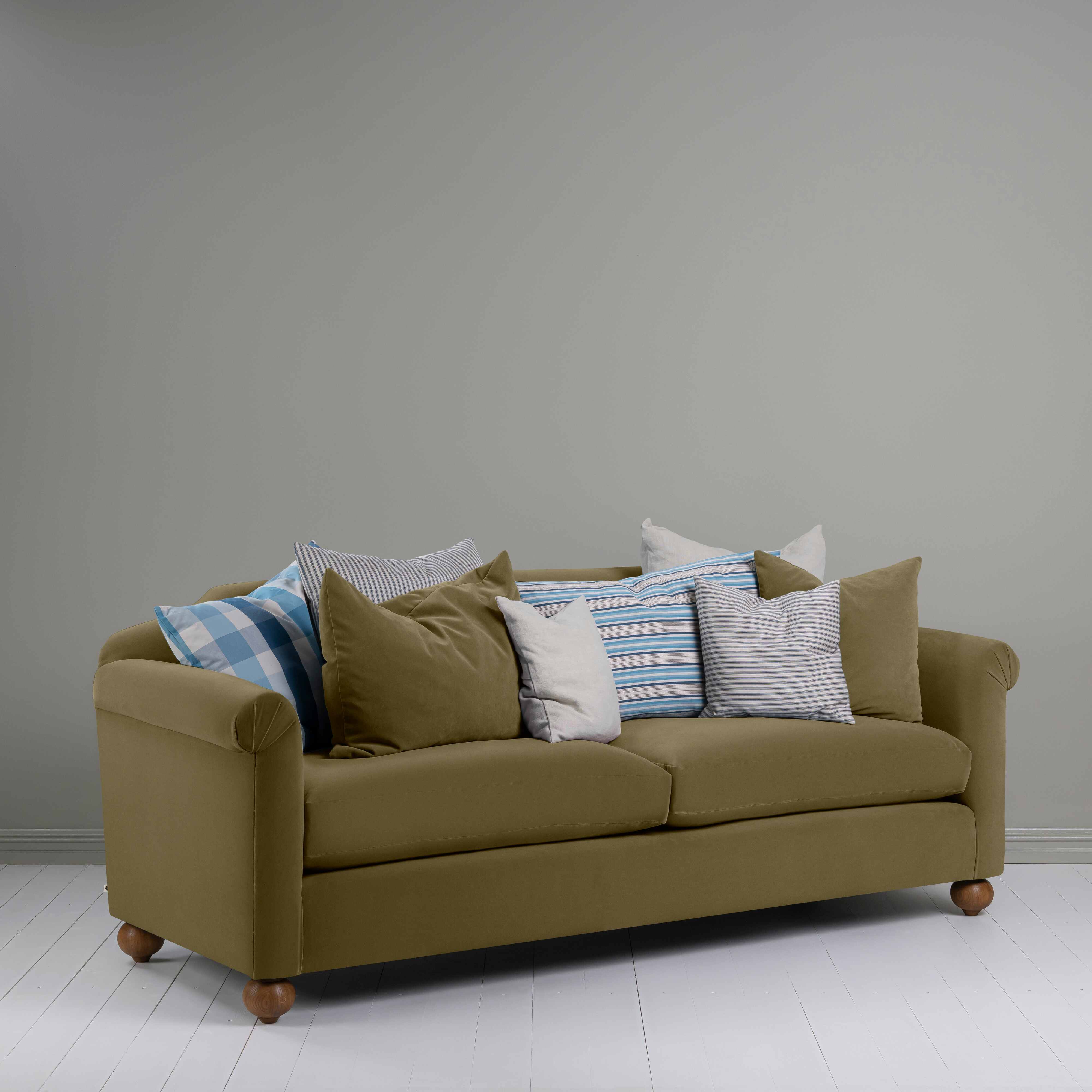  Dolittle 4 seater Sofa in Intelligent Velvet Sepia - Nicola Harding 