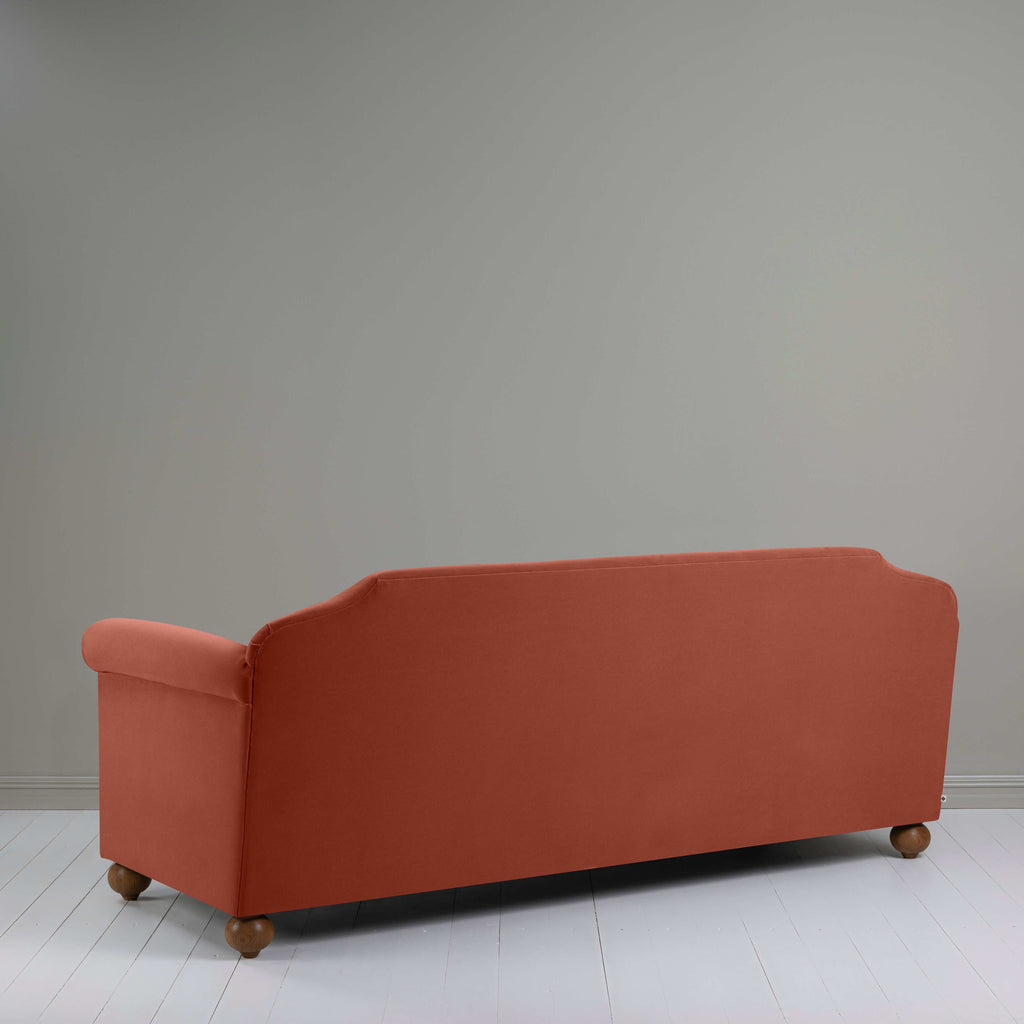  Dolittle 4 seater Sofa in Intelligent Velvet Sienna, Back View - Nicola Harding 