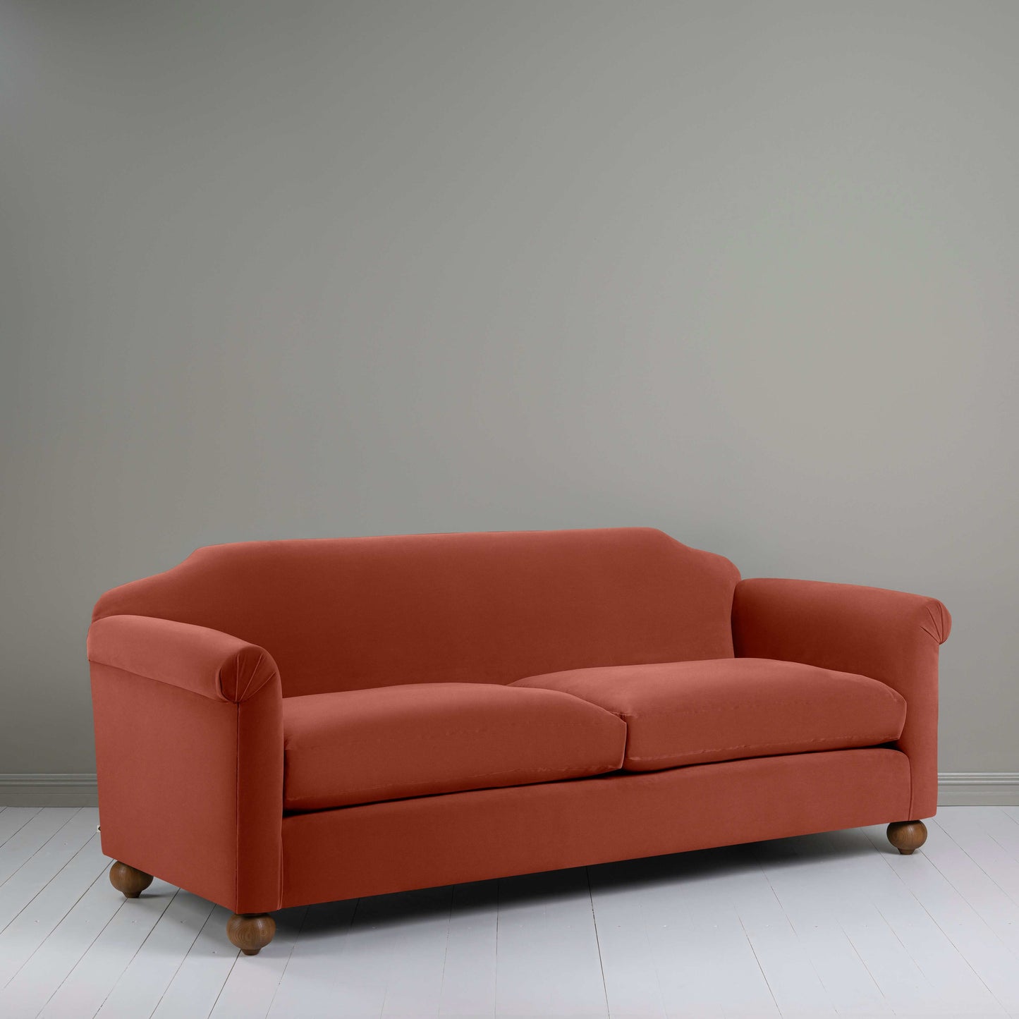 Dolittle 4 seater Sofa in Intelligent Velvet Sienna - Nicola Harding