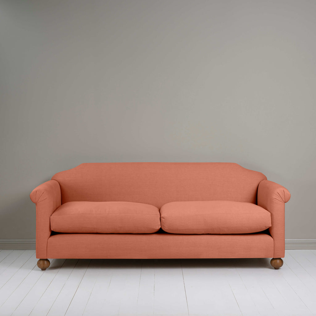  Dolittle 4 seater Sofa in Laidback Linen Cayenne - Nicola Harding 