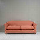  Dolittle 4 seater Sofa in Laidback Linen Cayenne, Front View - Nicola Harding 