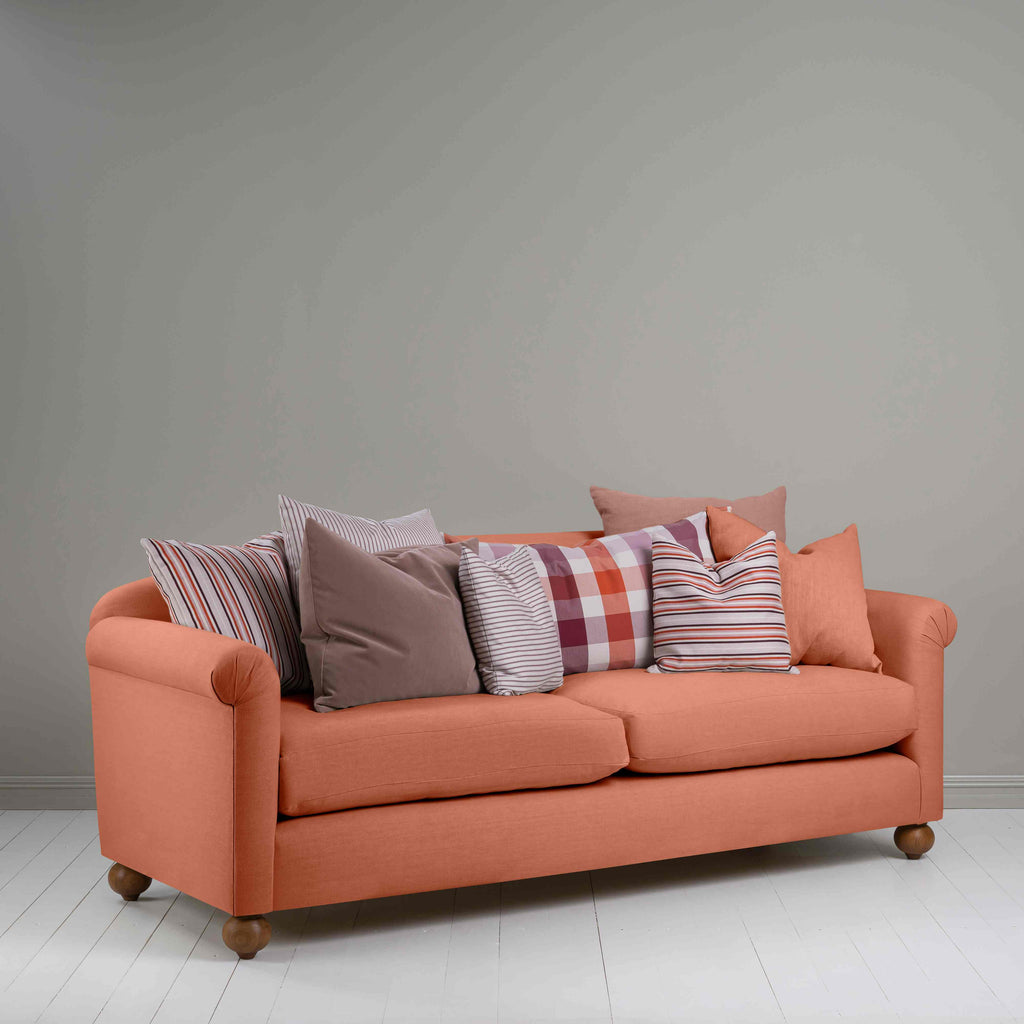  Dolittle 4 seater Sofa in Laidback Linen Cayenne - Nicola Harding 