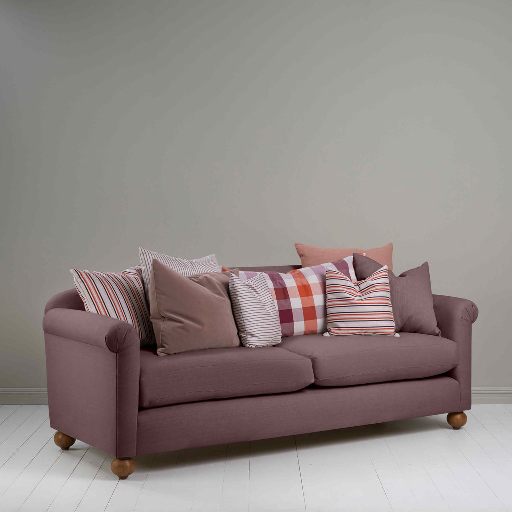  Dolittle 4 seater Sofa in Laidback Linen Damson - Nicola Harding 