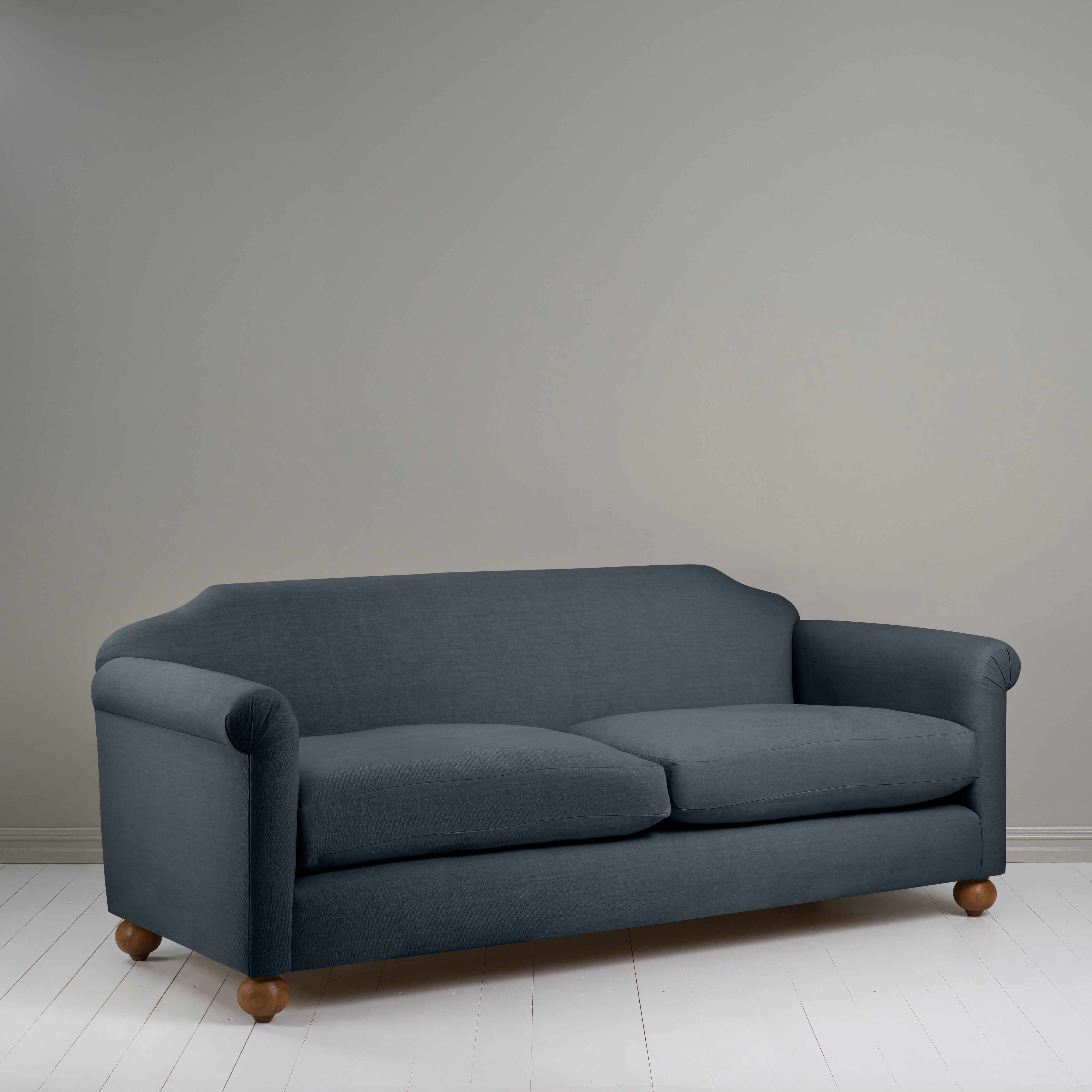  Dolittle 4 seater Sofa in Laidback Linen Midnight - Nicola Harding 