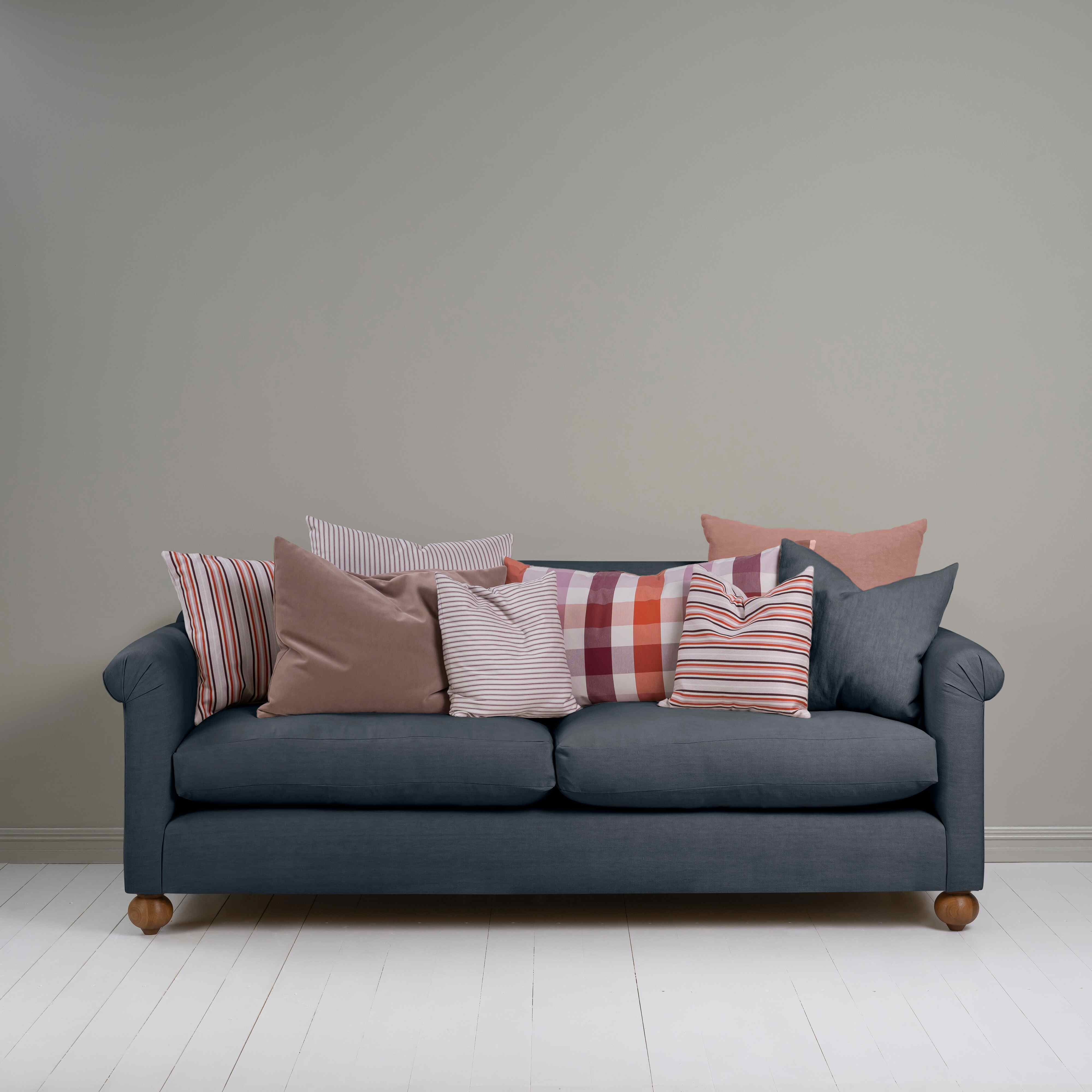  Dolittle 4 seater Sofa in Laidback Linen Midnight - Nicola Harding 