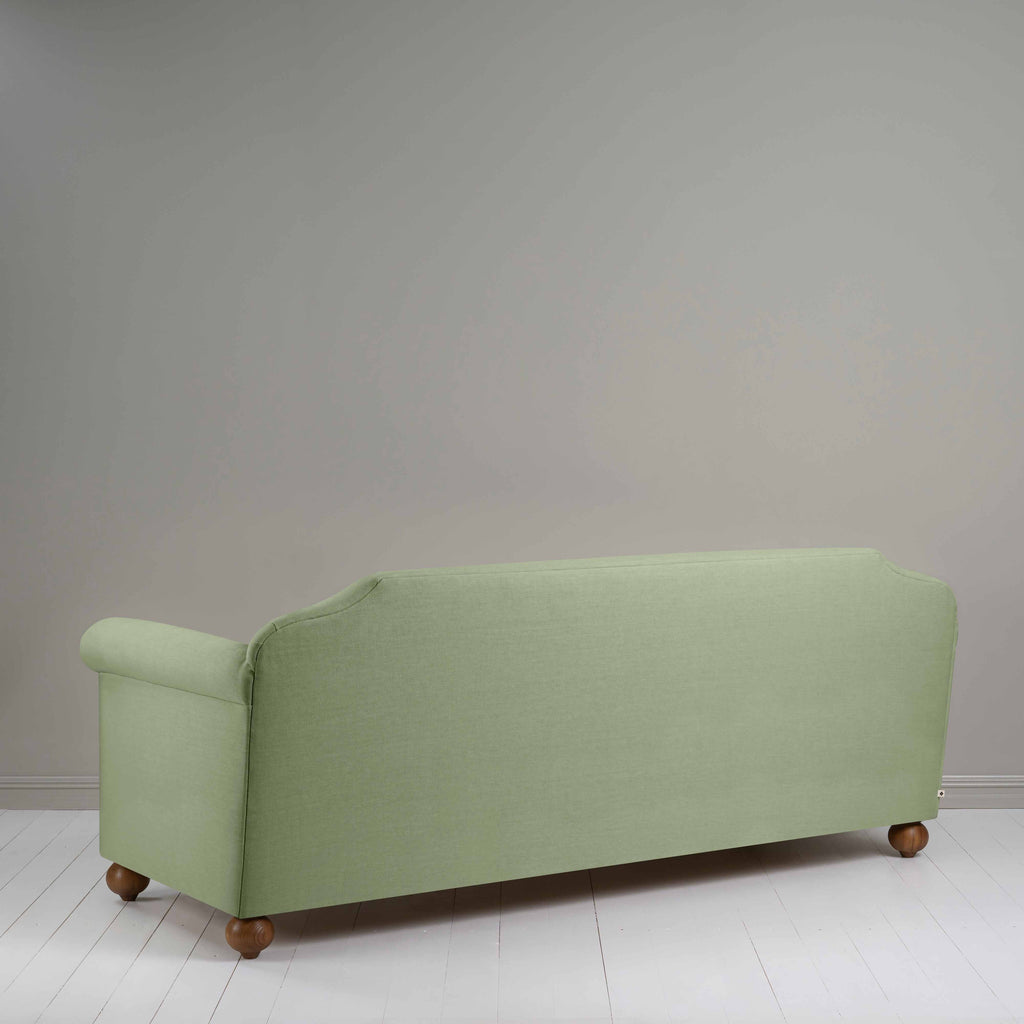  Dolittle 4 seater Sofa in Laidback Linen Moss, Back View - Nicola Harding 