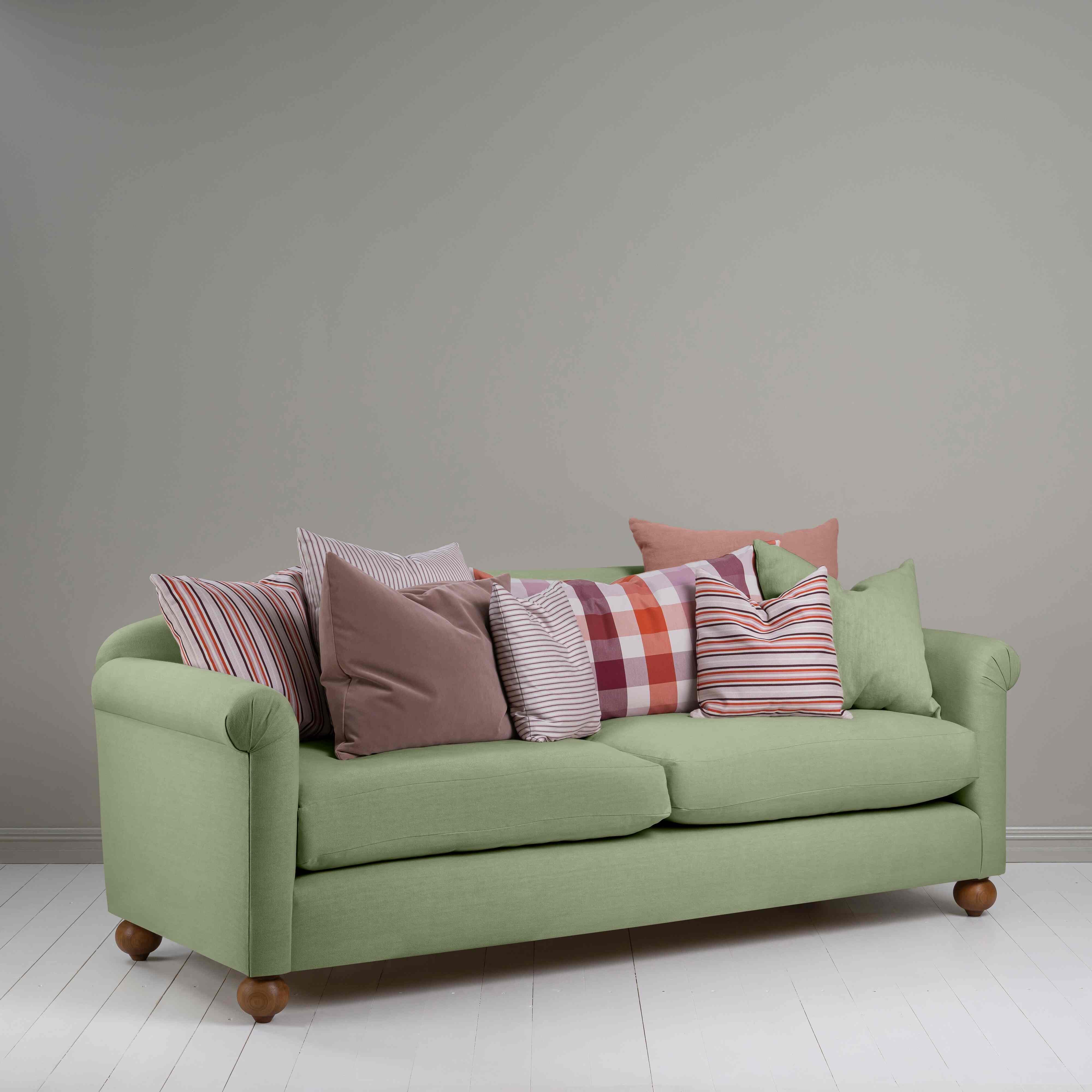  Dolittle 4 seater Sofa in Laidback Linen Moss - Nicola Harding 