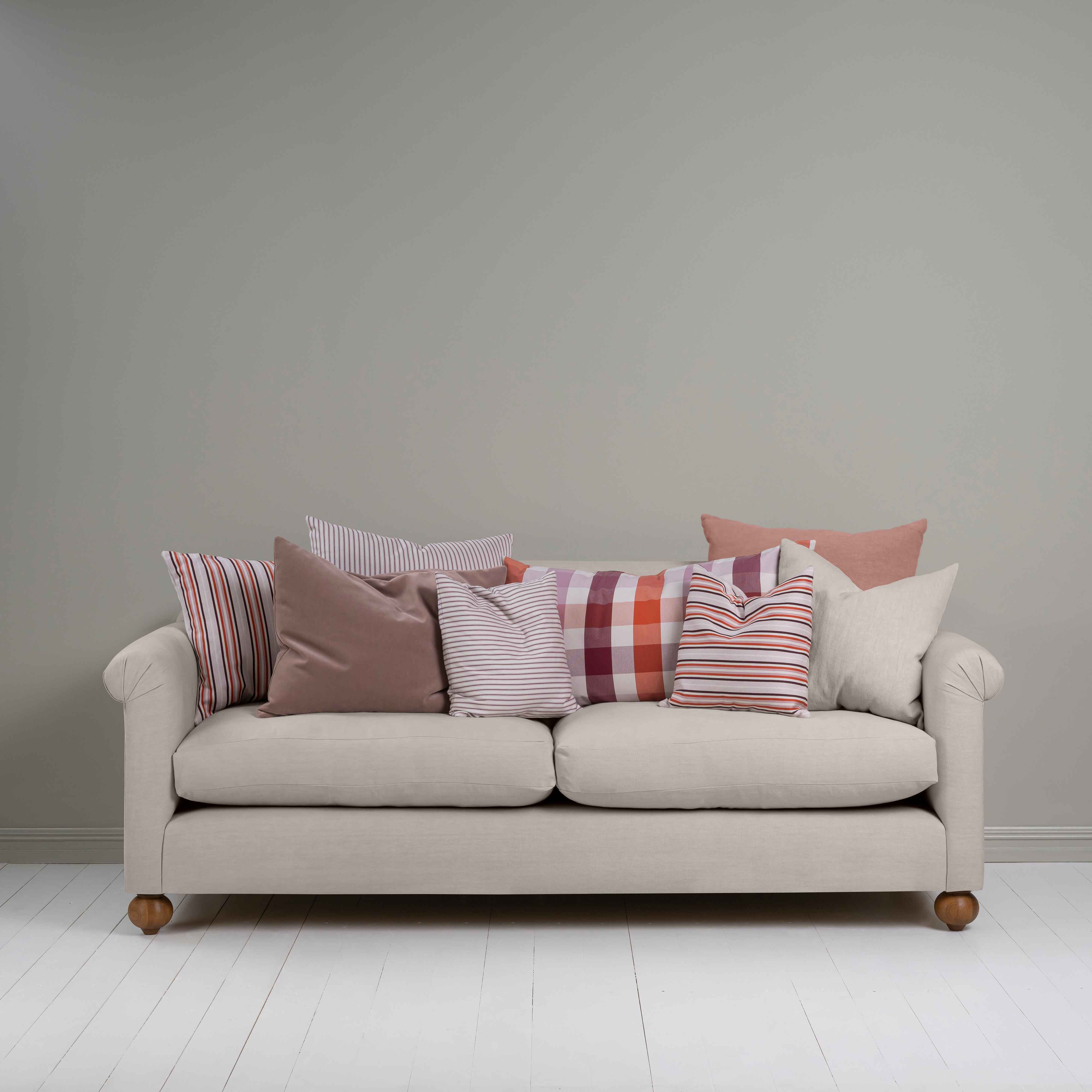  Dolittle 4 seater Sofa in Laidback Linen Pearl Grey - Nicola Harding 