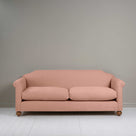  Dolittle 4 seater Sofa in Laidback Linen Roseberry, Front View - Nicola Harding 