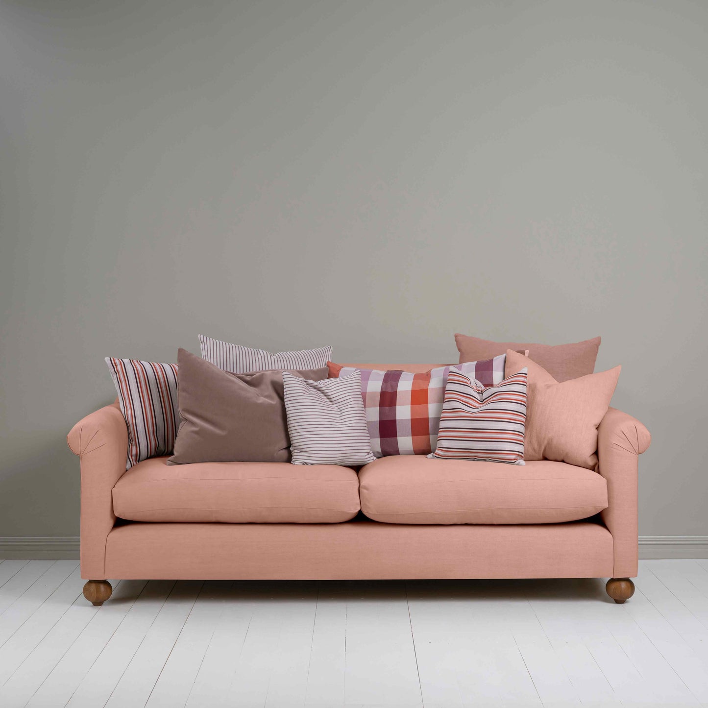 Dolittle 4 seater Sofa in Laidback Linen Roseberry - Nicola Harding