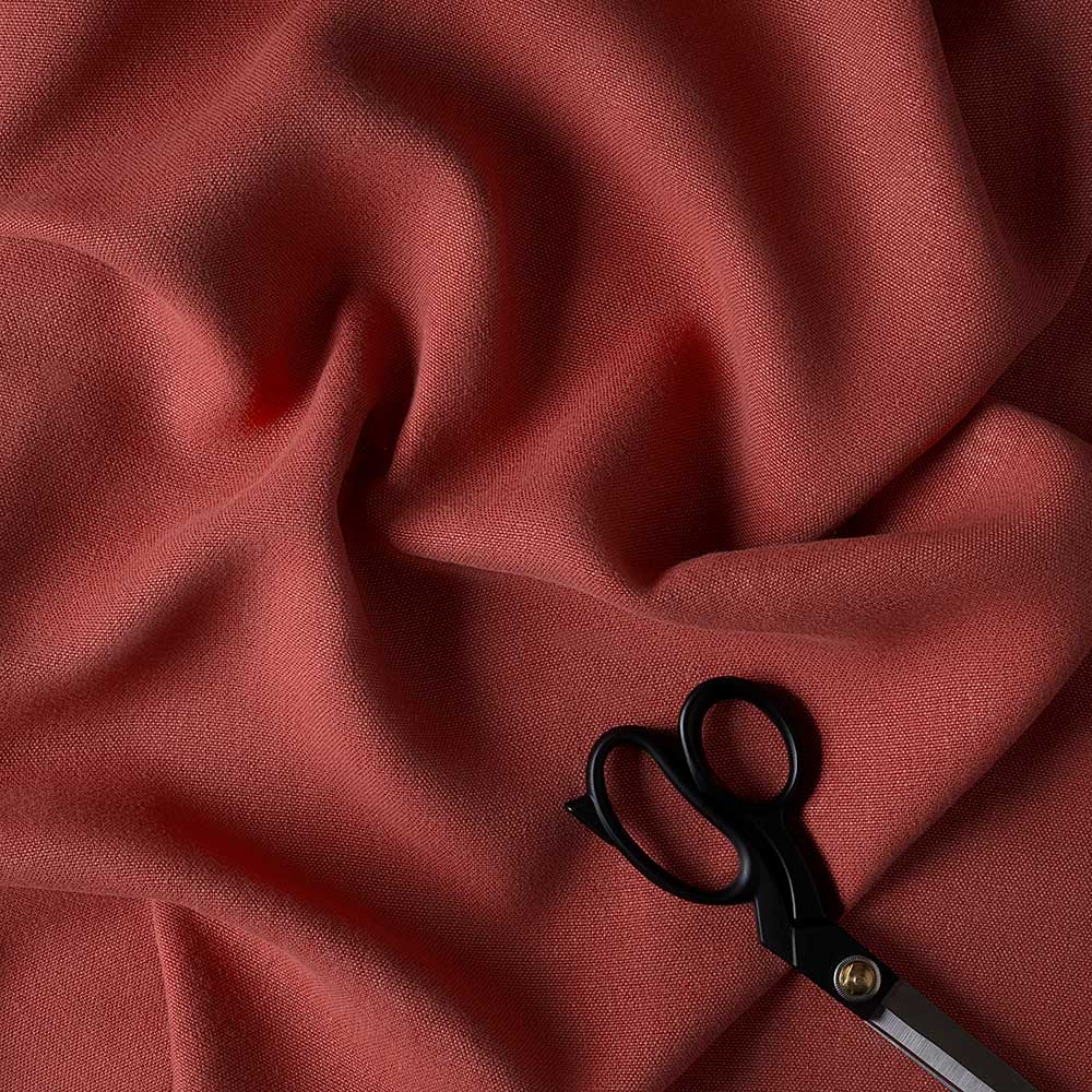  Laidback Linen Rouge, Fabric with Scissor - Nicola Harding 