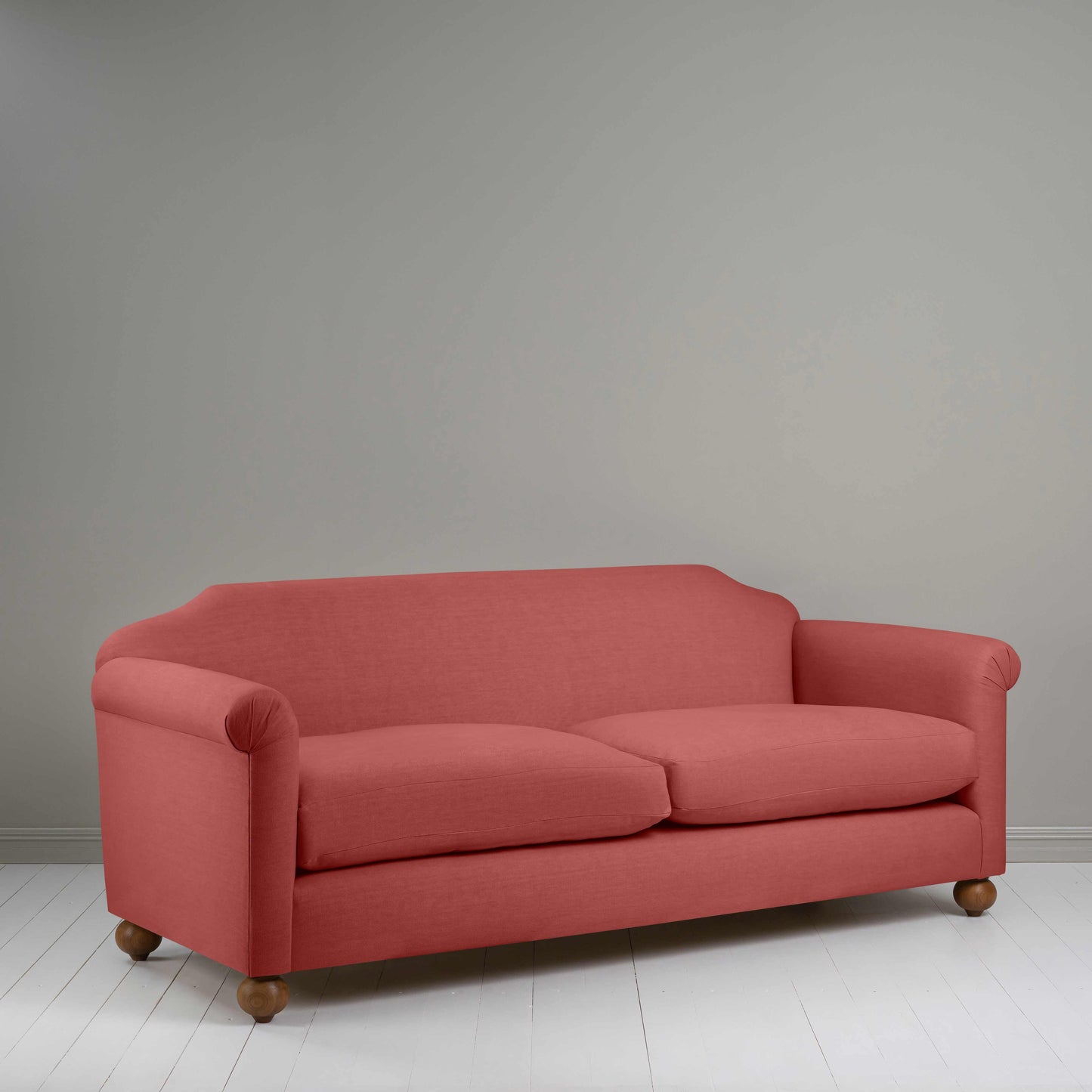 Dolittle 4 seater Sofa in Laidback Linen Rouge - Nicola Harding