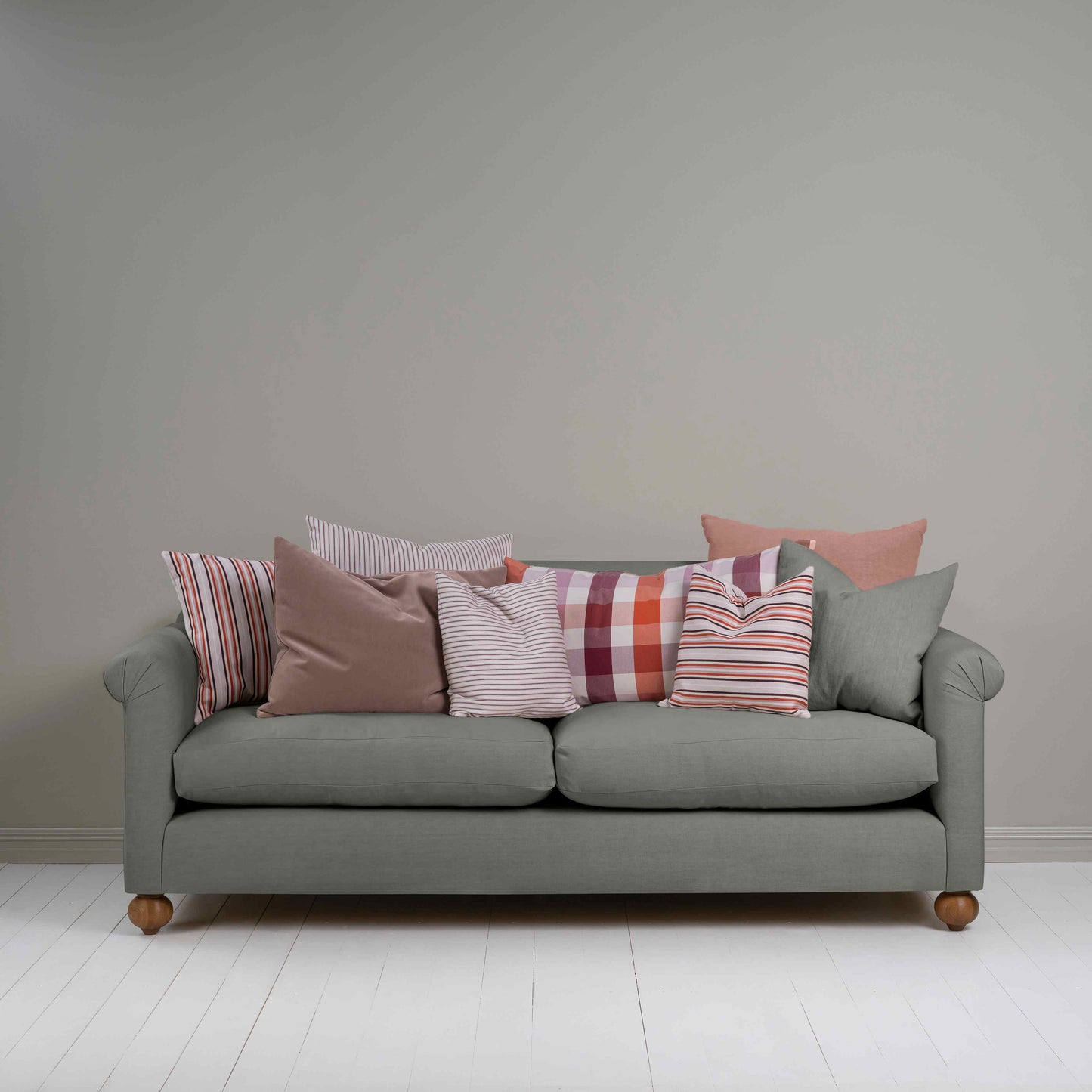 Dolittle 4 seater Sofa in Laidback Linen Shadow - Nicola Harding