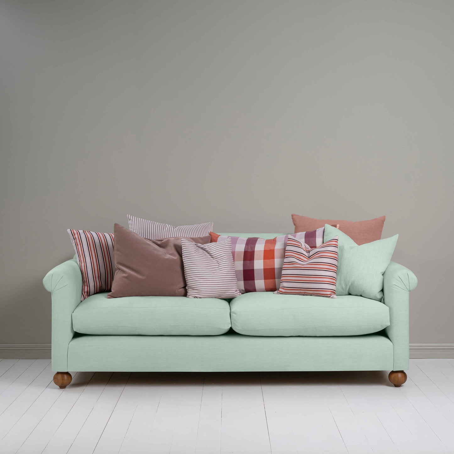 Dolittle 4 seater Sofa in Laidback Linen Sky - Nicola Harding