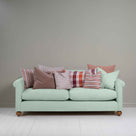  Dolittle 4 seater Sofa in Laidback Linen Sky, With Eight NiX Special Cushions - Nicola Harding 