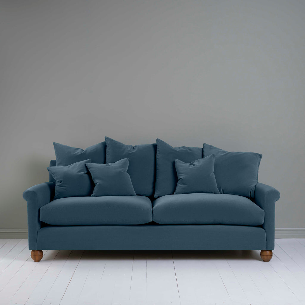  Idler 4 seater sofa in Intelligent Velvet Aegean - Nicola Harding 