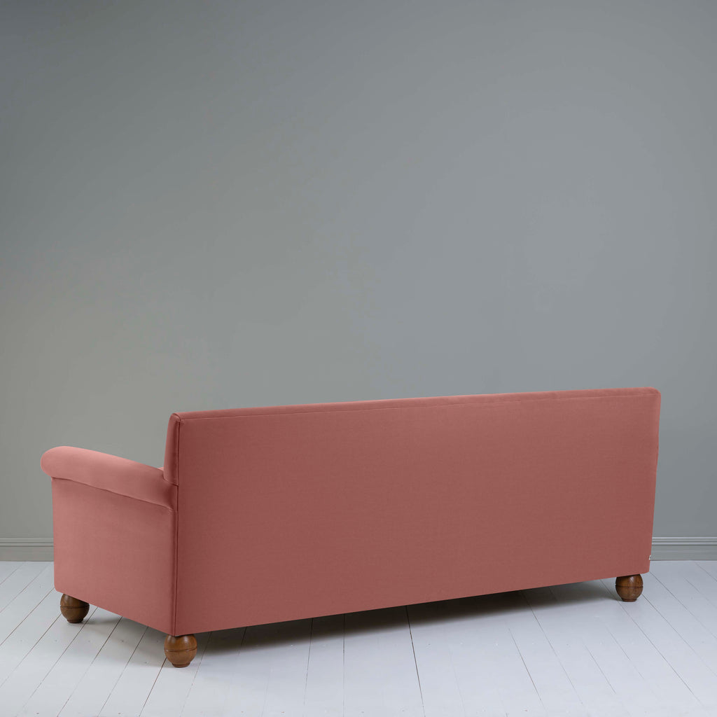  Idler 4 seater sofa in Intelligent Velvet Damson - Nicola Harding 