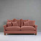  Idler 4 seater sofa in Intelligent Velvet Damson - Nicola Harding 