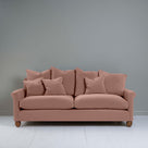  Idler 4 seater sofa in Intelligent Velvet Dusky Pink - Nicola Harding 