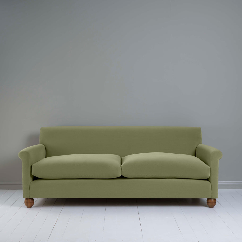  Idler 4 seater sofa in Intelligent Velvet Green Tea - Nicola Harding 