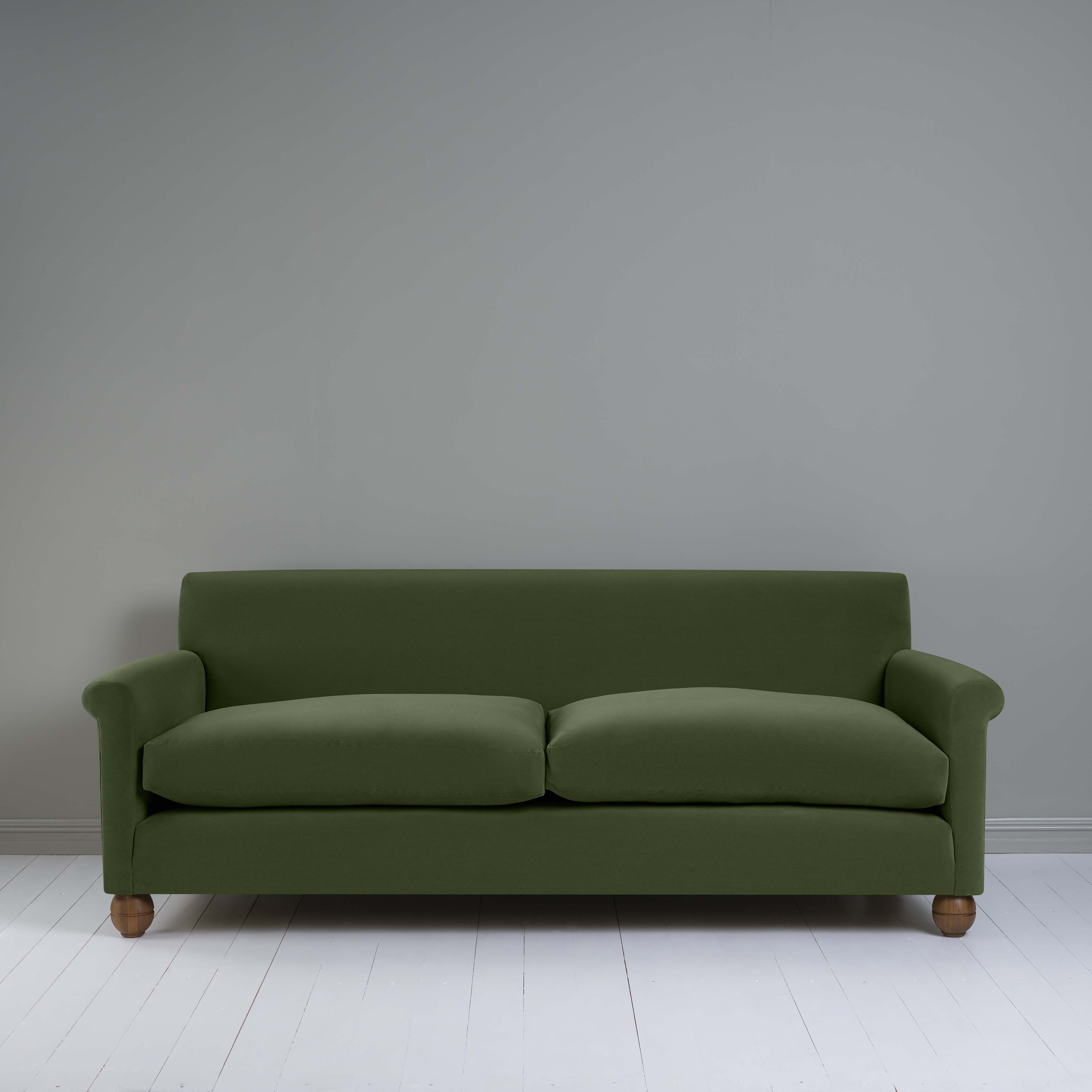  Idler 4 seater sofa in Intelligent Velvet Juniper - Nicola Harding 