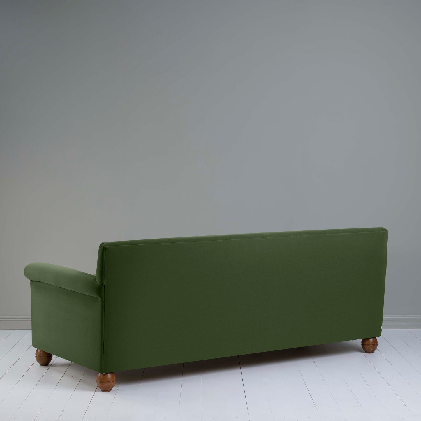 Idler 4 seater sofa in Intelligent Velvet Juniper - Nicola Harding