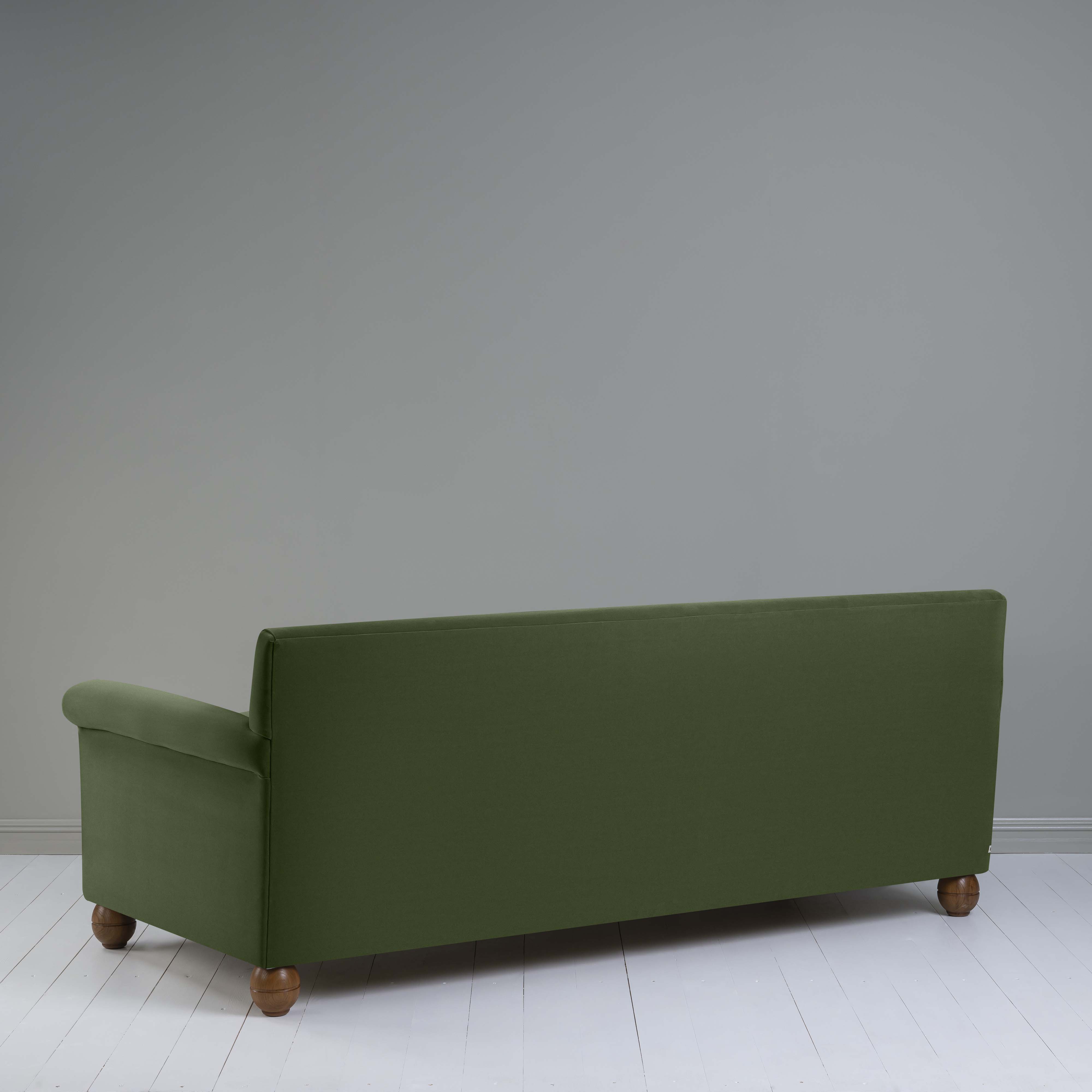 Idler 4 seater sofa in Intelligent Velvet Juniper - Nicola Harding 