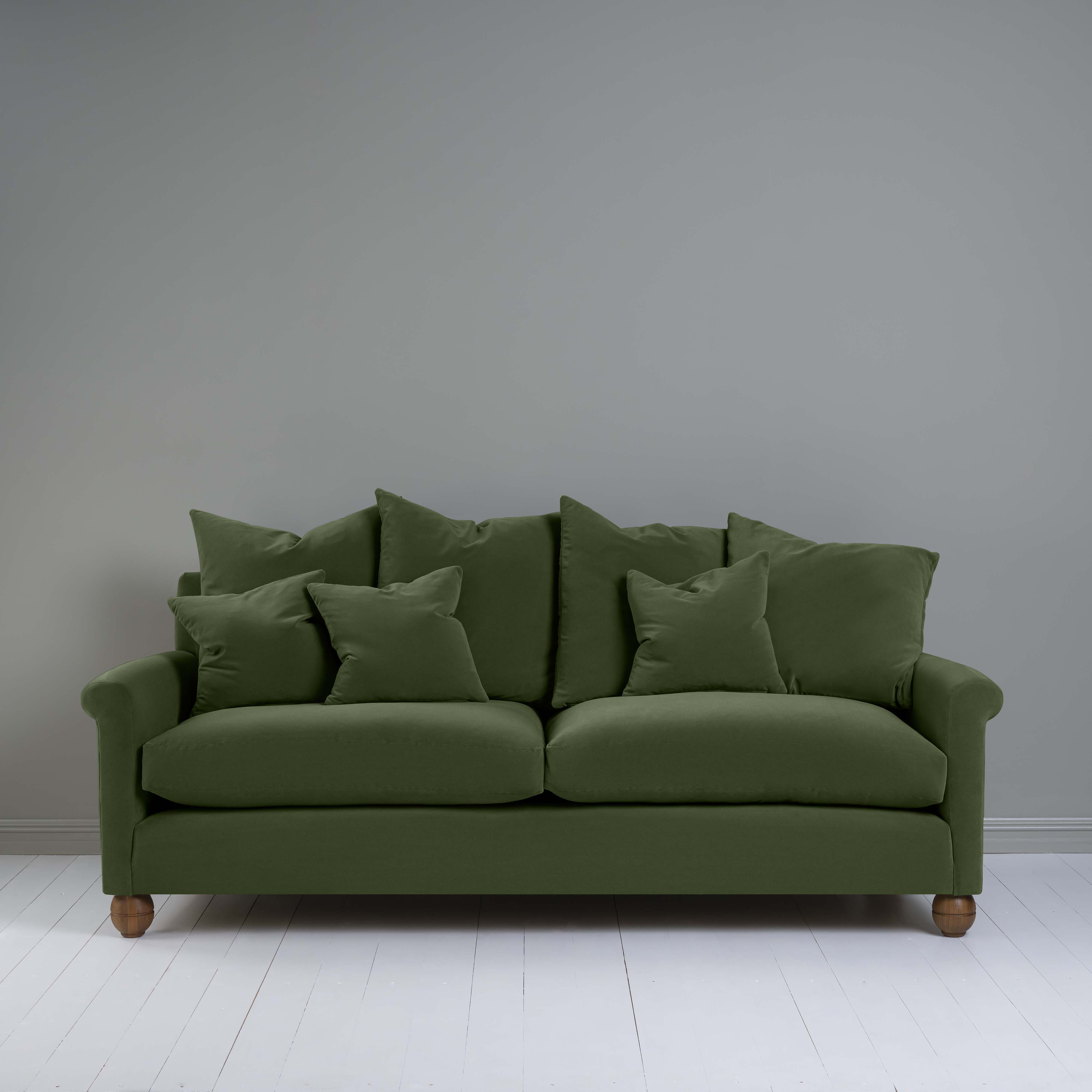  Idler 4 seater sofa in Intelligent Velvet Juniper - Nicola Harding 