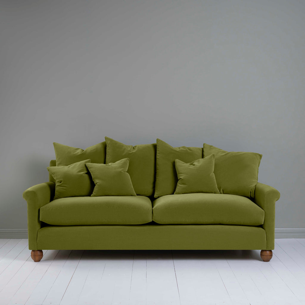  Idler 4 seater sofa in Intelligent Velvet Lawn - Nicola Harding 