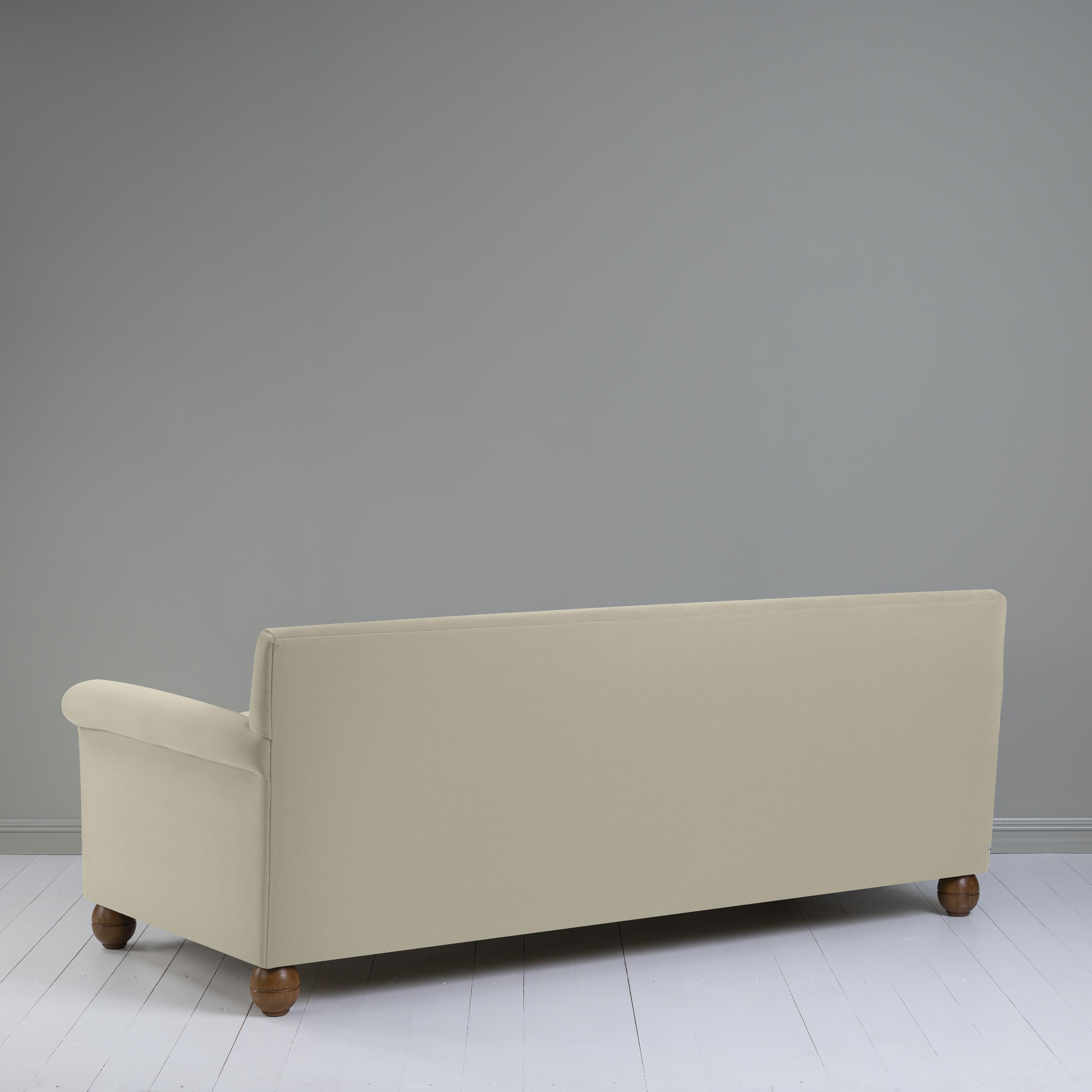  Idler 4 seater sofa in Intelligent Velvet Moonstone - Nicola Harding 
