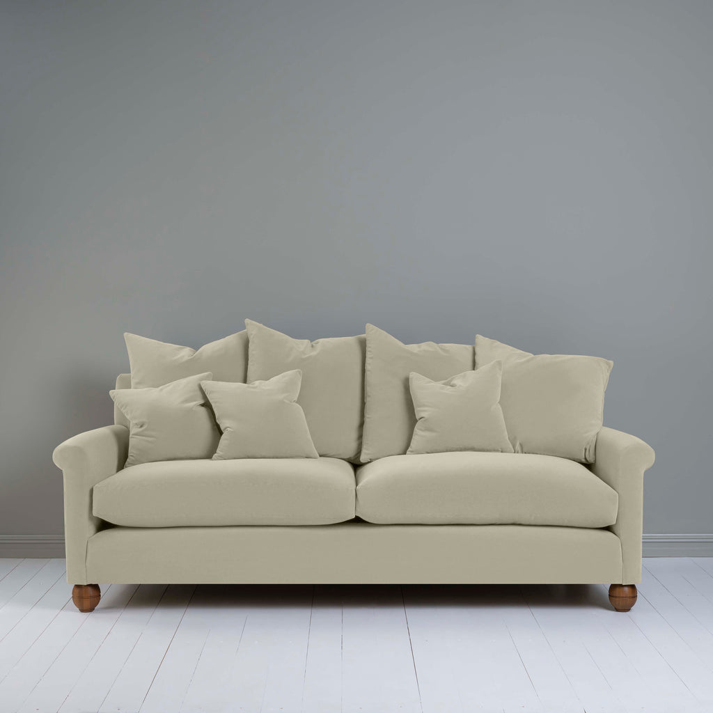  Idler 4 seater sofa in Intelligent Velvet Moonstone - Nicola Harding 