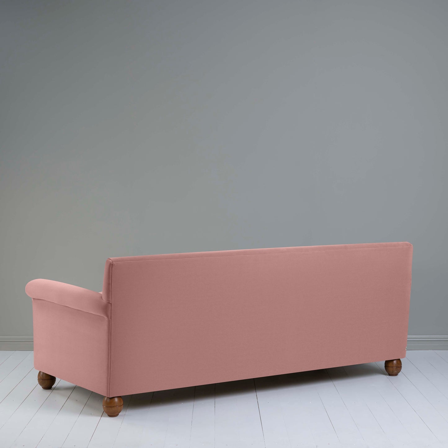 Idler 4 seater sofa in Intelligent Velvet Rose - Nicola Harding